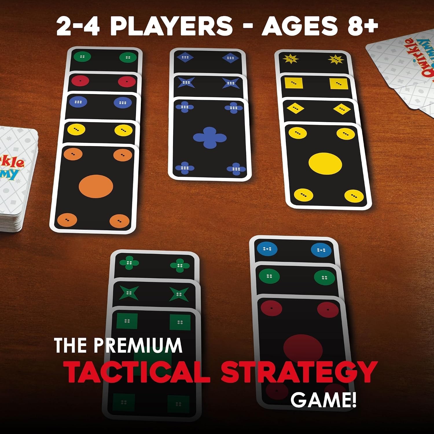 Qwirkle Rummy: Classic Card Game for Skill-Building Fun with 108 Colorful Cards!