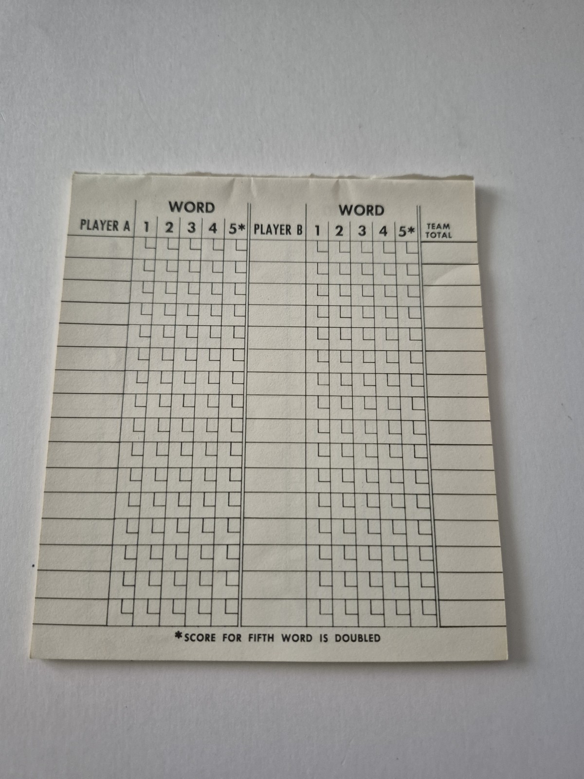 Vintage Password Board Game Volume Ten Milton Bradley 4260 Complete Score Pad