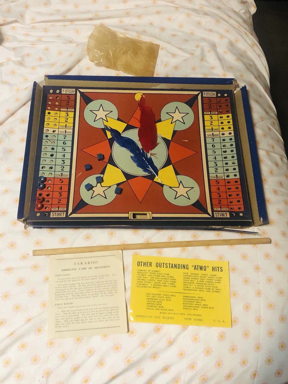 Vintage Takaroo: Thrilling Game of Dexterity, created by Arthur Dritz 1939!