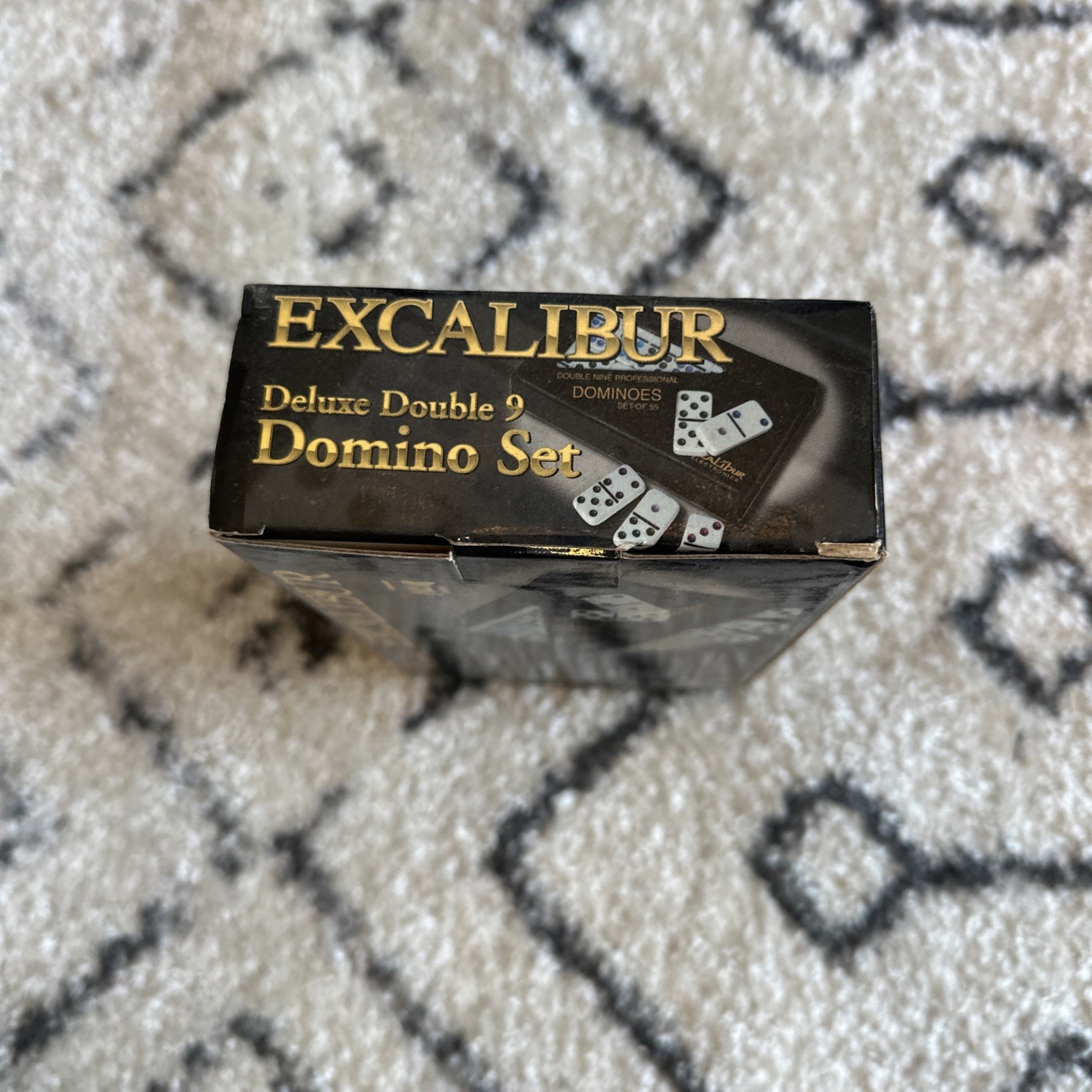 Excalibur Deluxe Domino Set 55 Pro Double 9 Dominoes Travel Case #500 Sealed