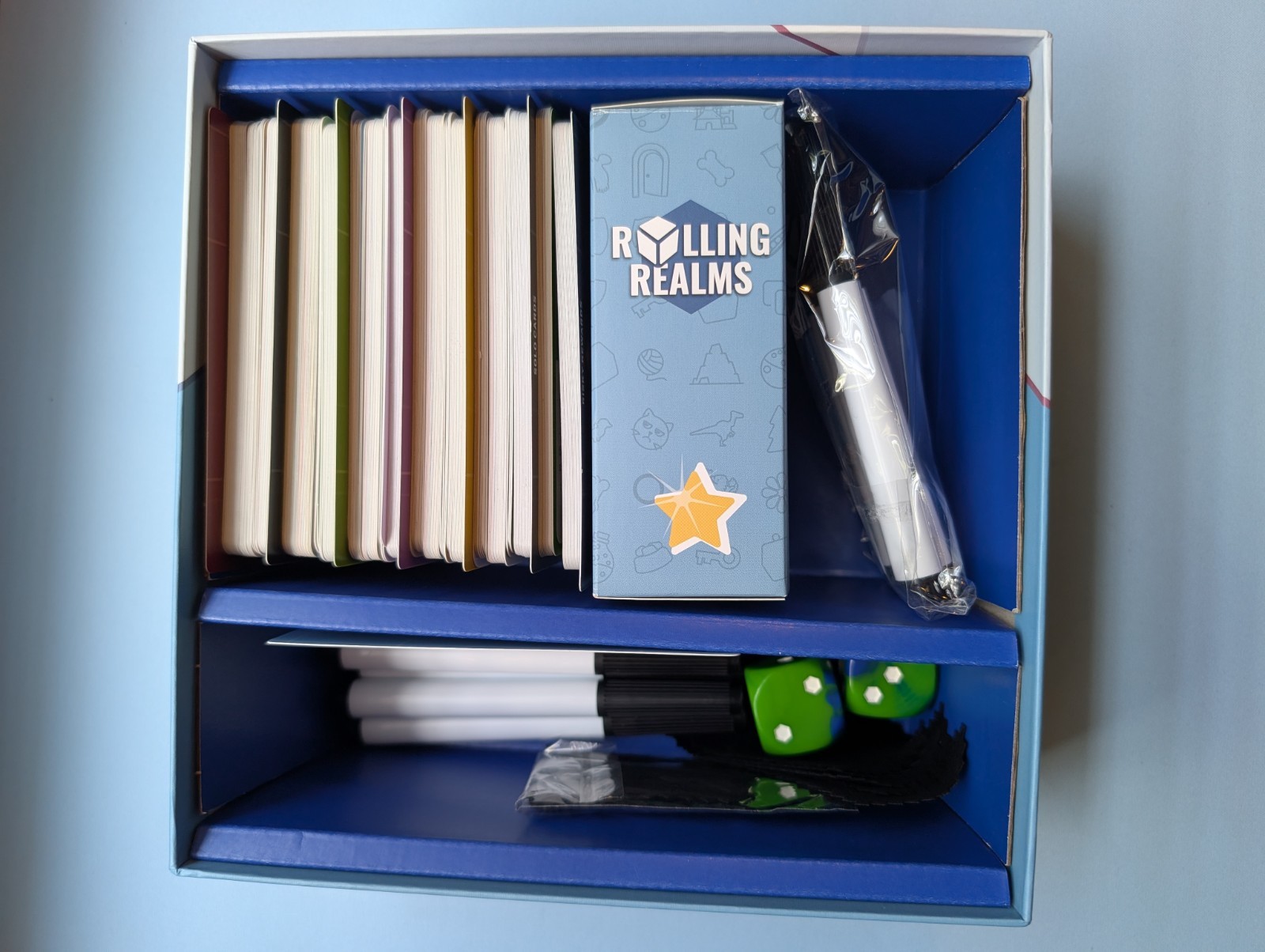 Rolling Realms & Rolling Realms Redux With 14 Expansion Promo Packs Included