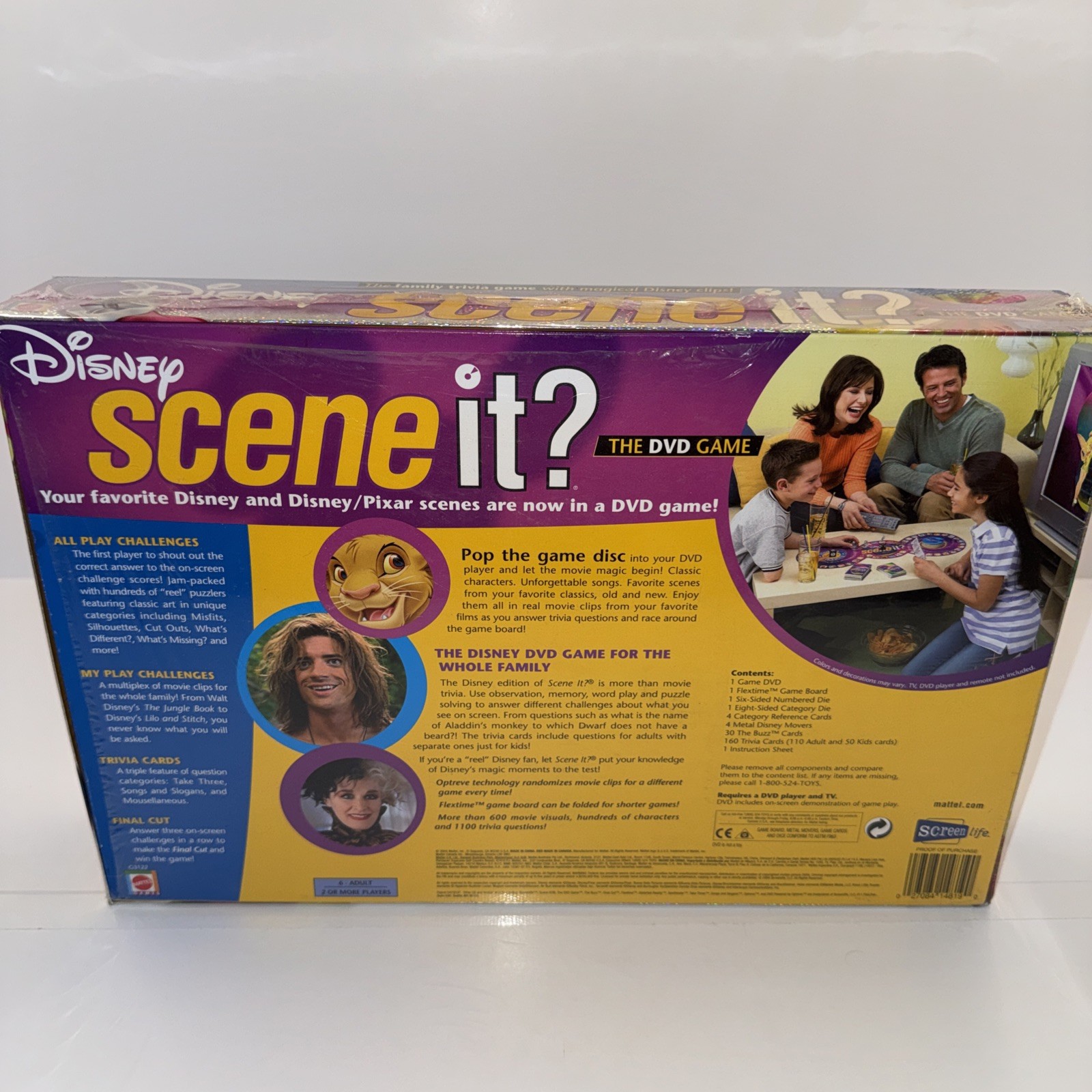2004 New! Disney Pixar Scene It? DVD Trivia Board Game 1st Edition By Mattel