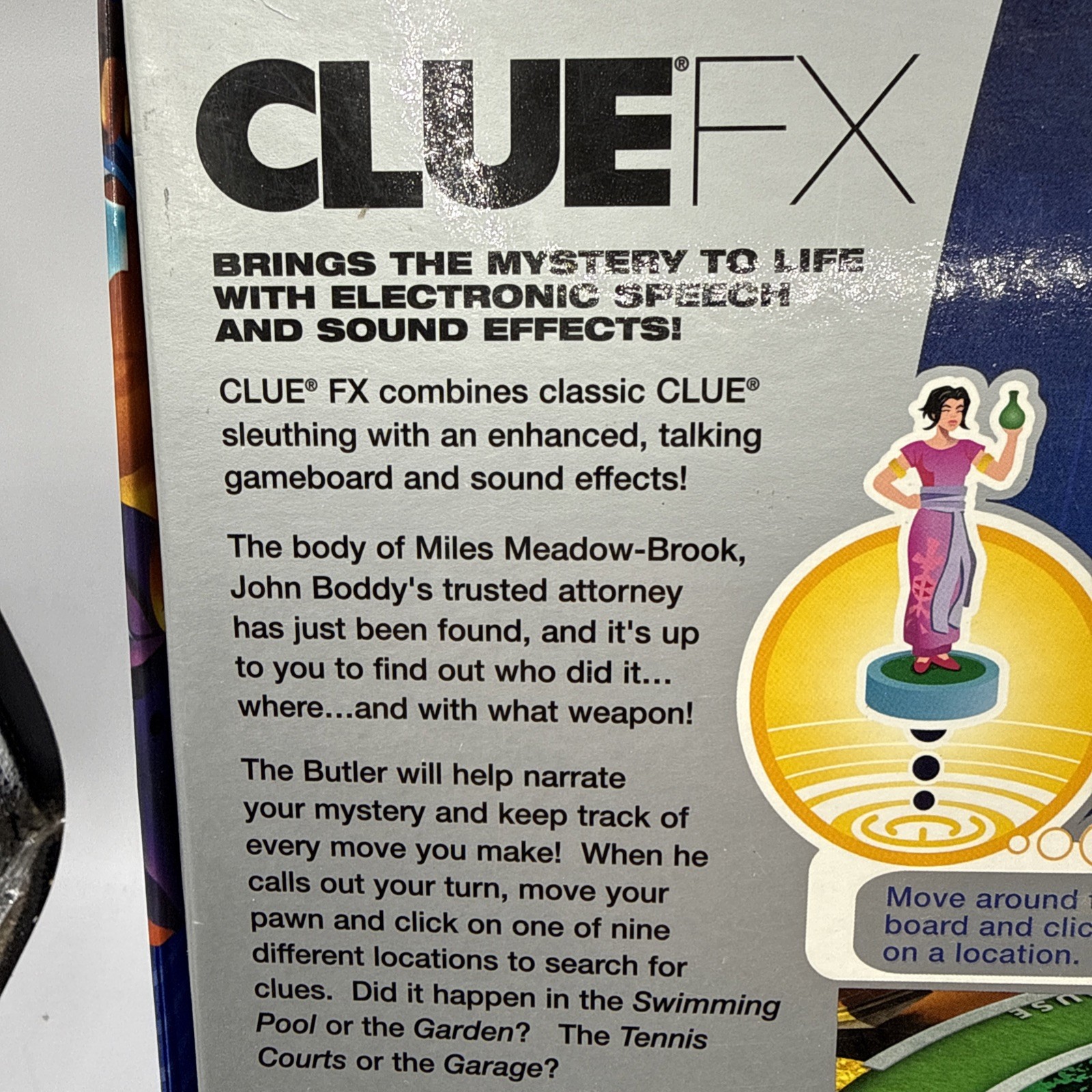 CLUE FX Electronic Talking Board Game 2003 Parker Bros COMPLETE