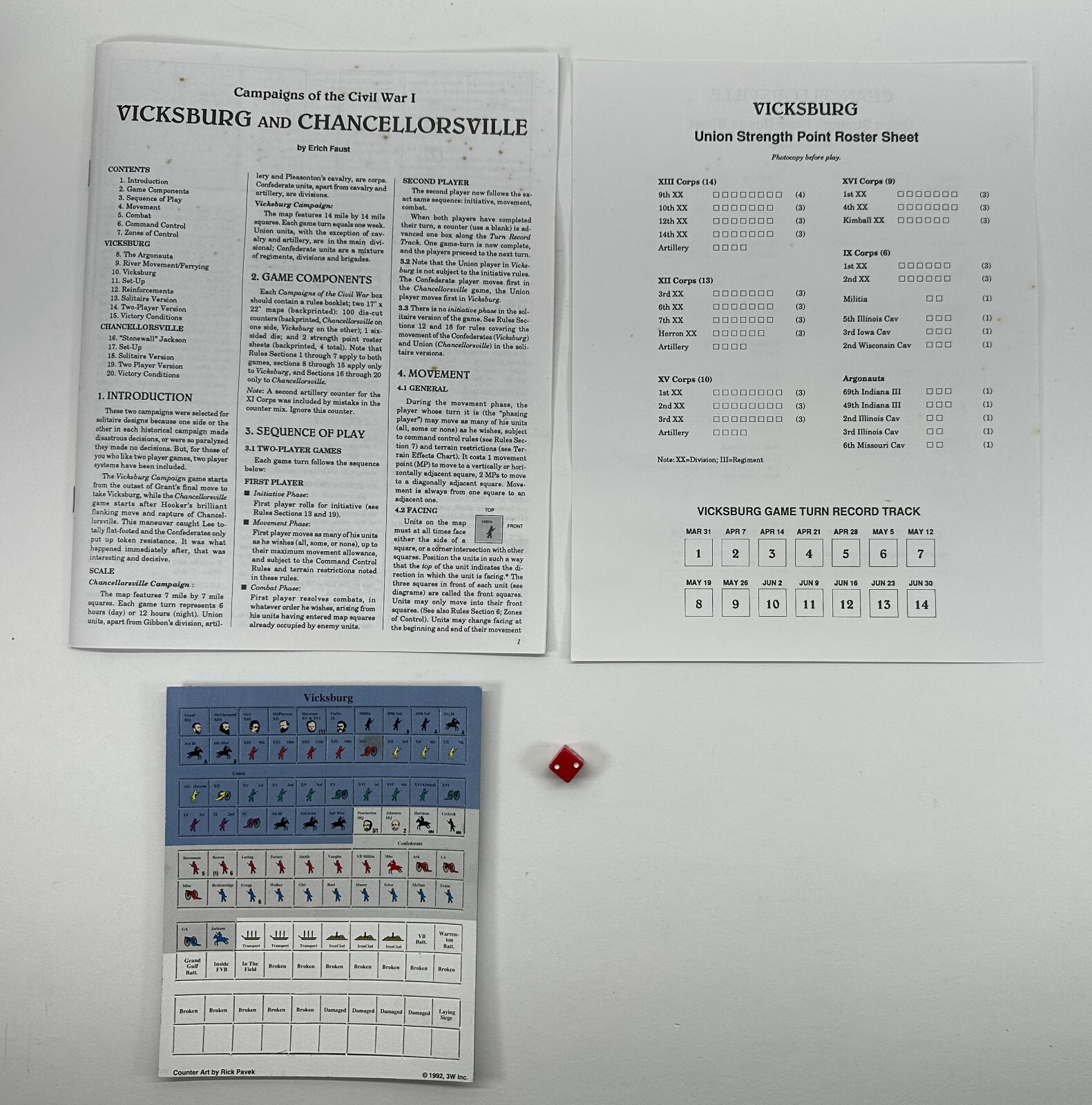 3W Campaigns of the Civil War Vicksburg and Chancellorsville *Unpunched*