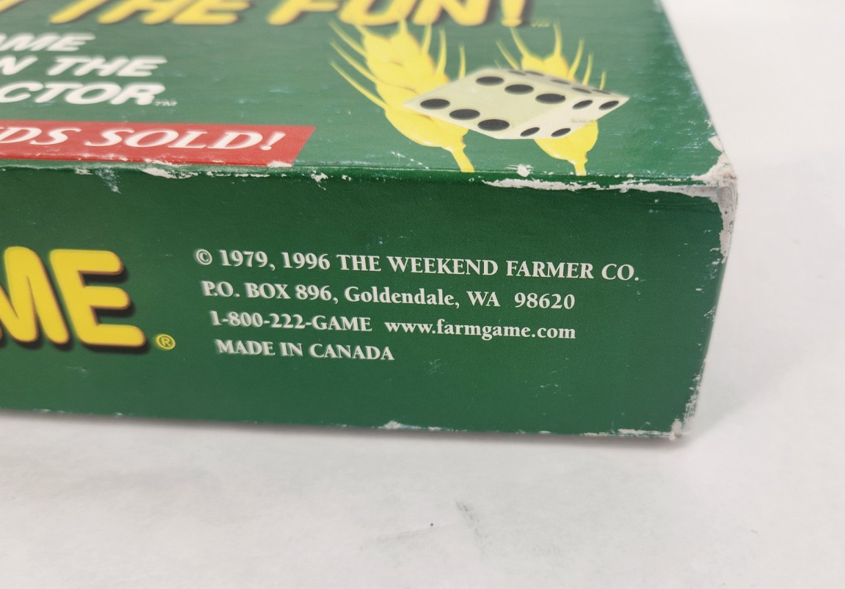 The Farming Game – Harvest the Fun! 1996 Board Game – Complete