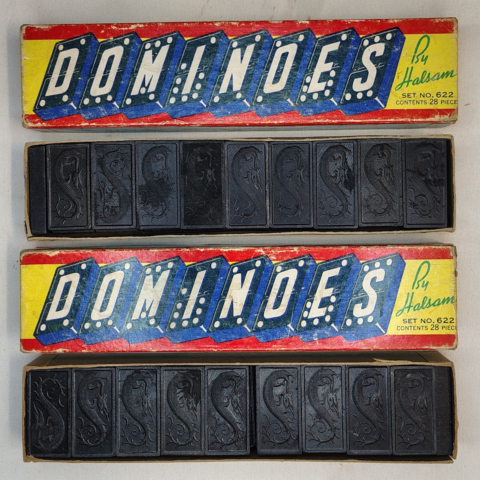 Vintage Domino Sets, Poker Chips, Playing Card Decks