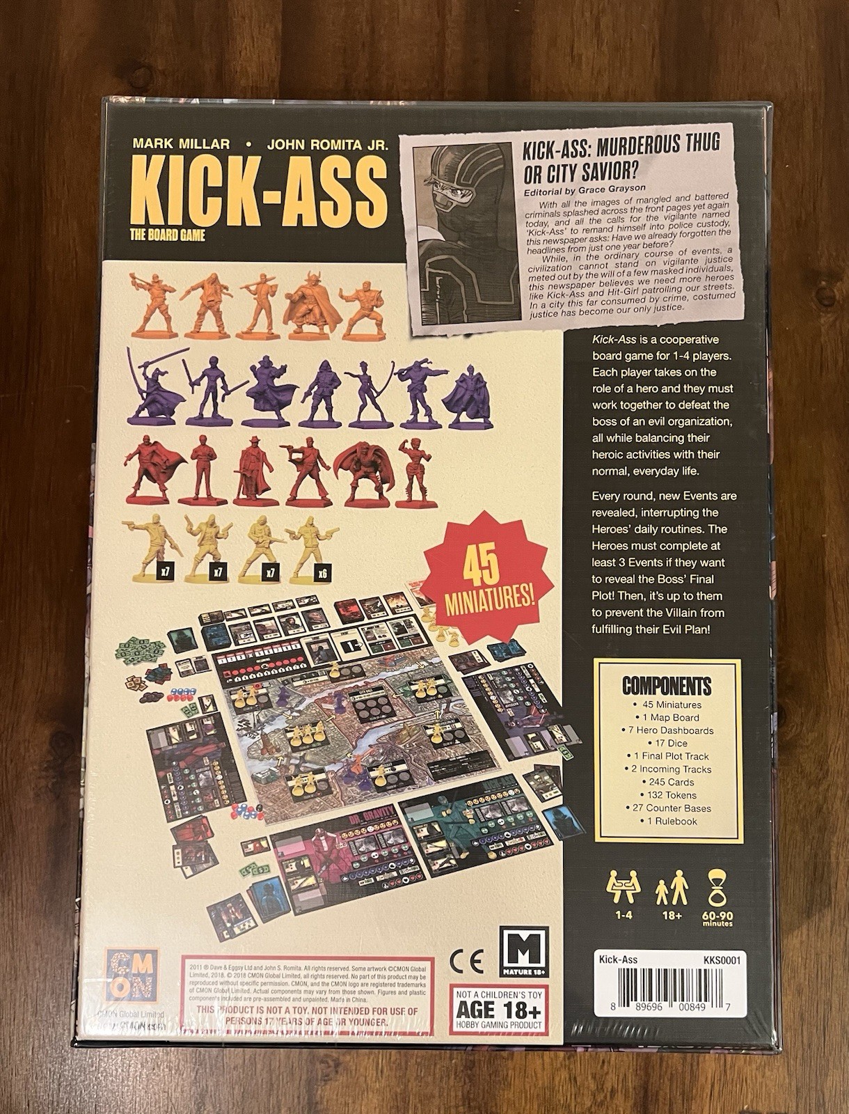 Kick-Ass The Board Game CMON Sealed NEW IN BOX