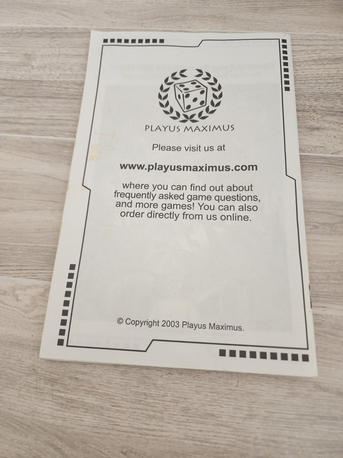 Smugglers of the Galaxy Boardgame Miscellaneous Game Pieces Playus Maximus