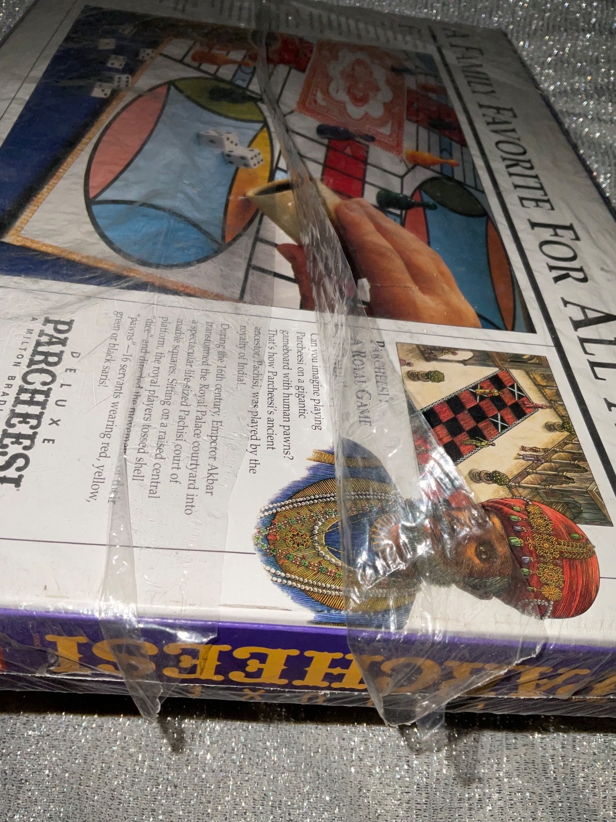 Deluxe PARCHEESI by Milton Bradley 1999 Edition Royal India Game Vintage NEW MB