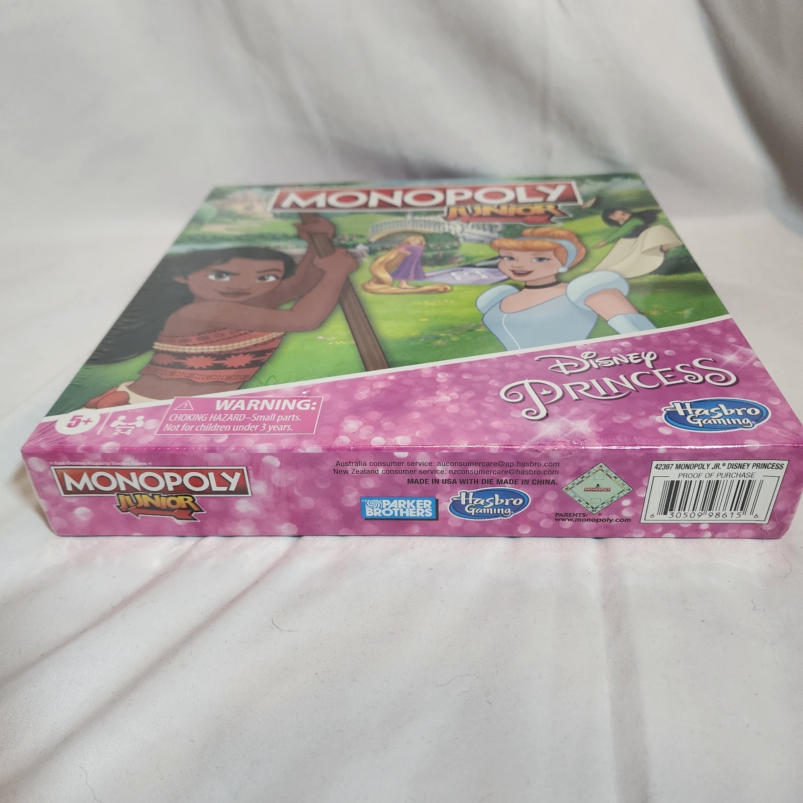 Monopoly Junior Disney Princess SEALED NEW Hasbro Gaming 2020 Moana Mulan