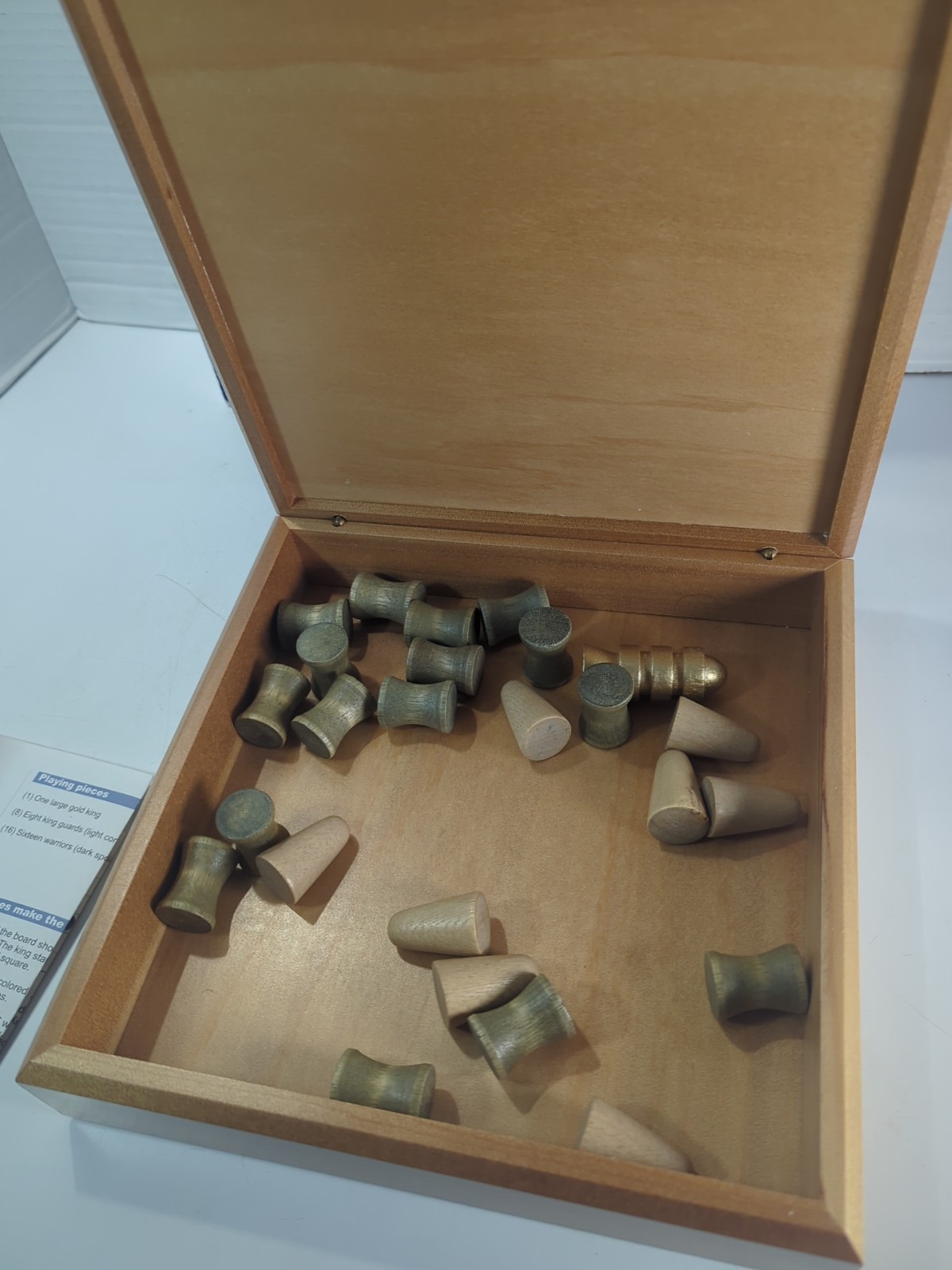 King’s Table The Game of The Vikings Complete In Box w/ Rules Wooden Board Game