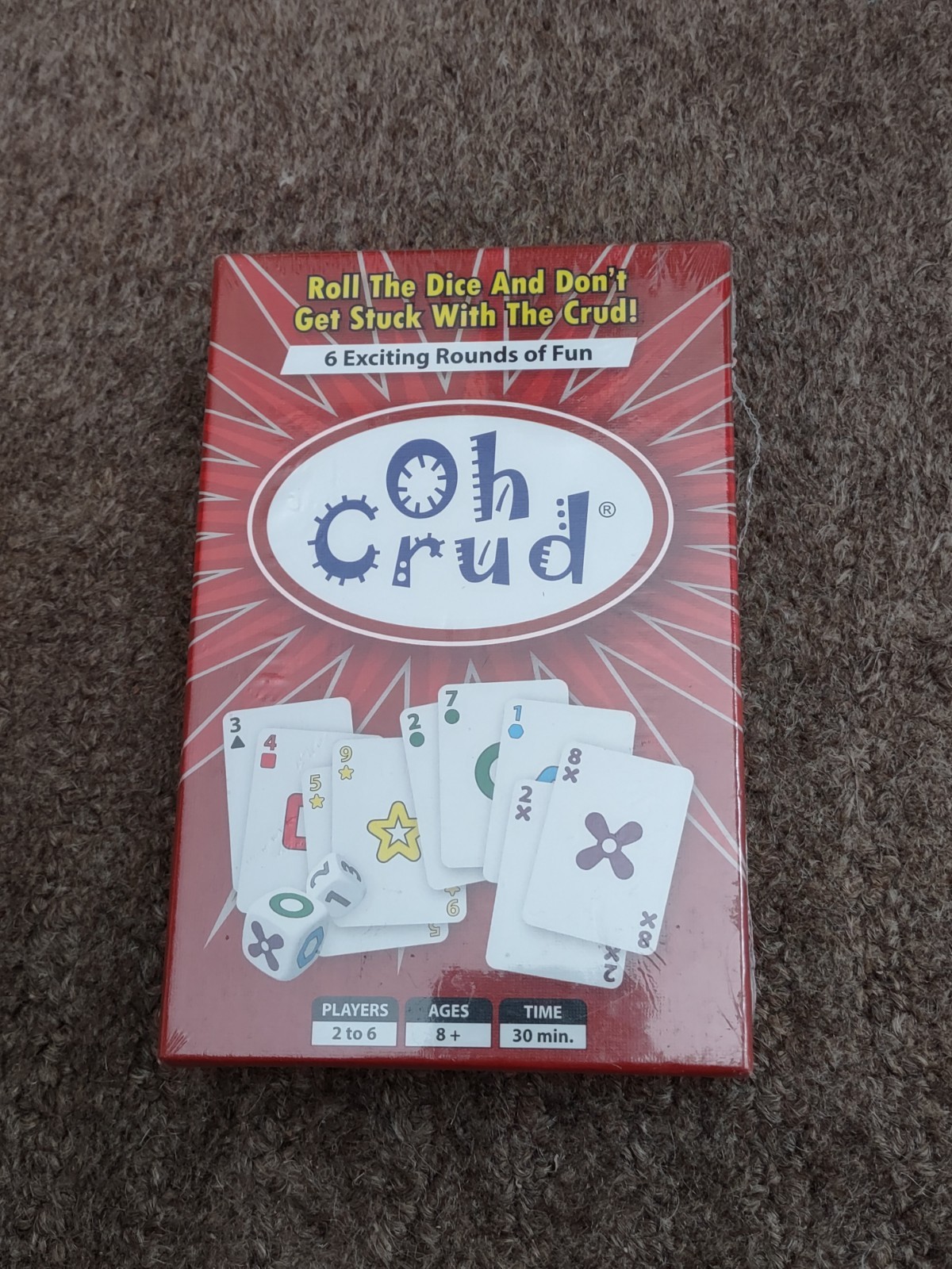 Oh Crud Card & Dice Game for 2 to 6 Players Strategy Card Game Fun NEW