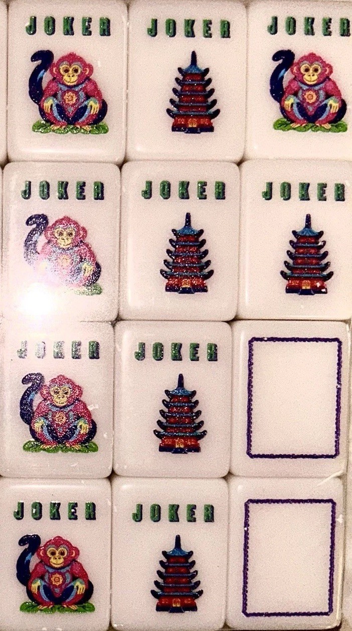 Pink American Mahjong Set•160 1.2”Melamine Tiles •Racks Pushers•Storage Bag•Tote