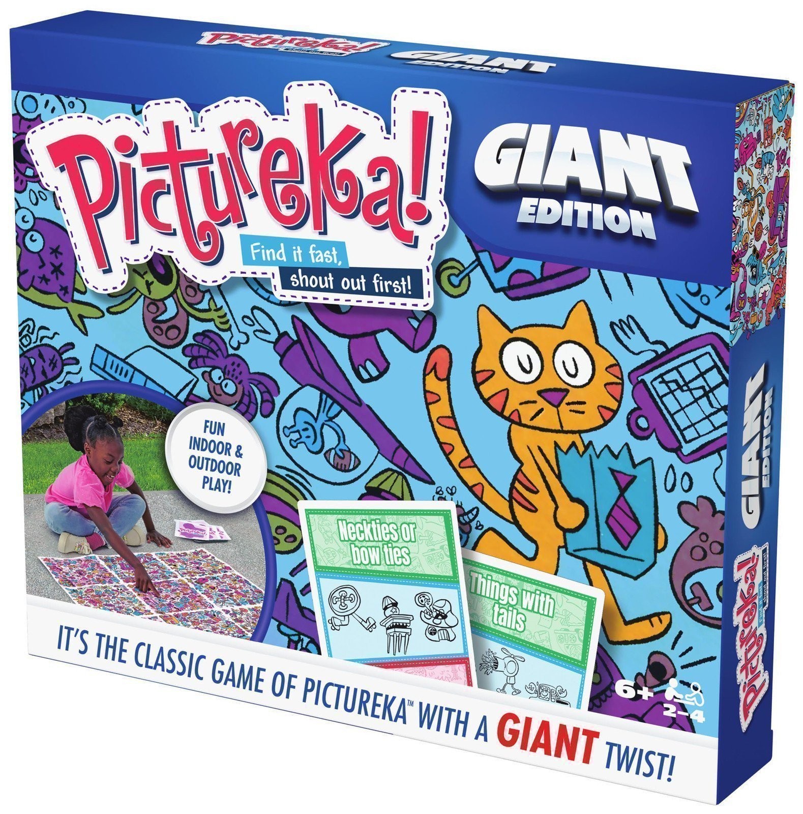 Pictureka Giant Edition Family Game with Oversized Mat Indoor Outdoor Fun