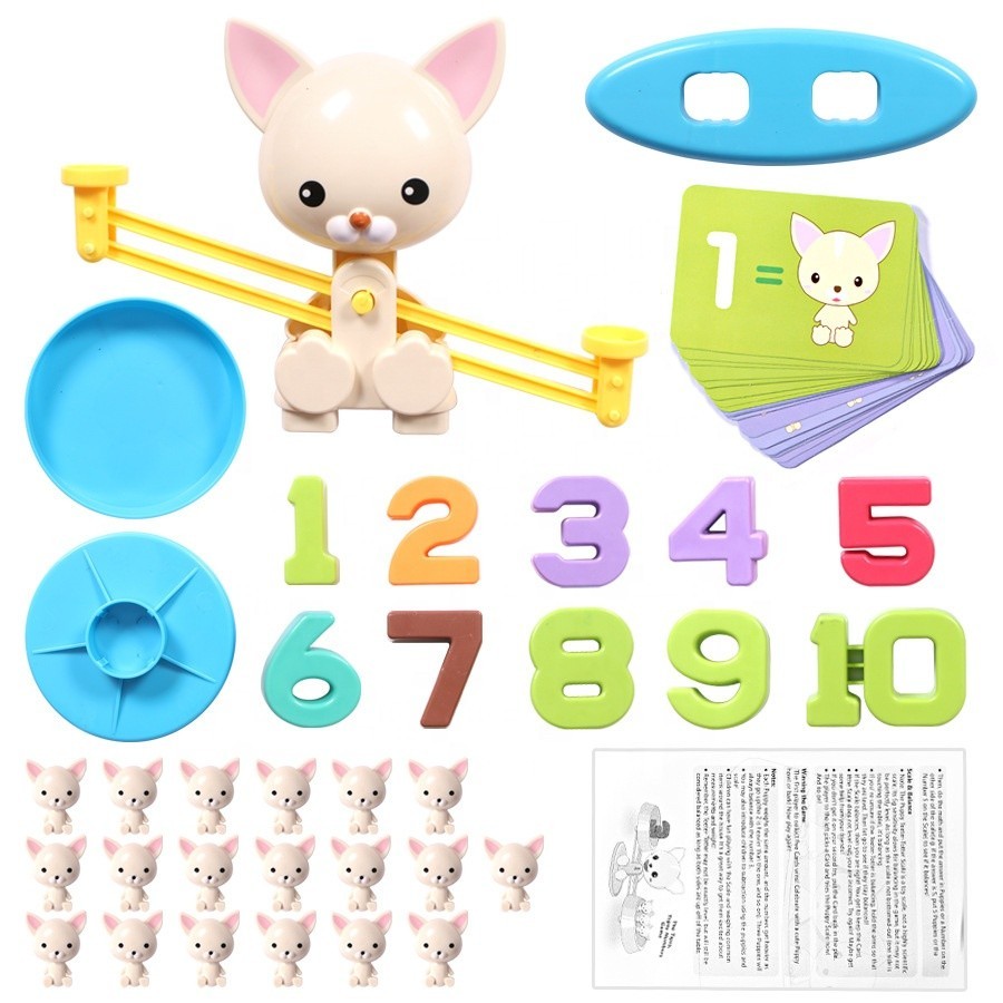 Puppy Up – Ages 3+ -1 to 4 Players-It’s the Tipsy, Topsy Numbers Game