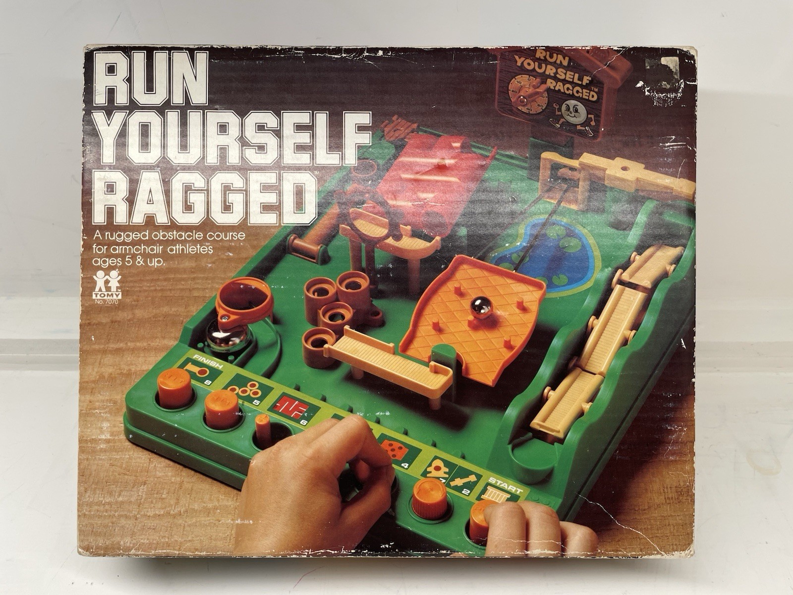 Vintage 1979 Run Yourself Ragged TOMY Maze Game Rugged Obstacle Course