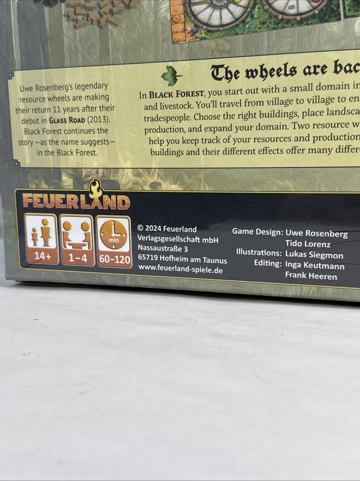 Black Forest Board Game By Capstone Games Feuerland 2024 New Sealed