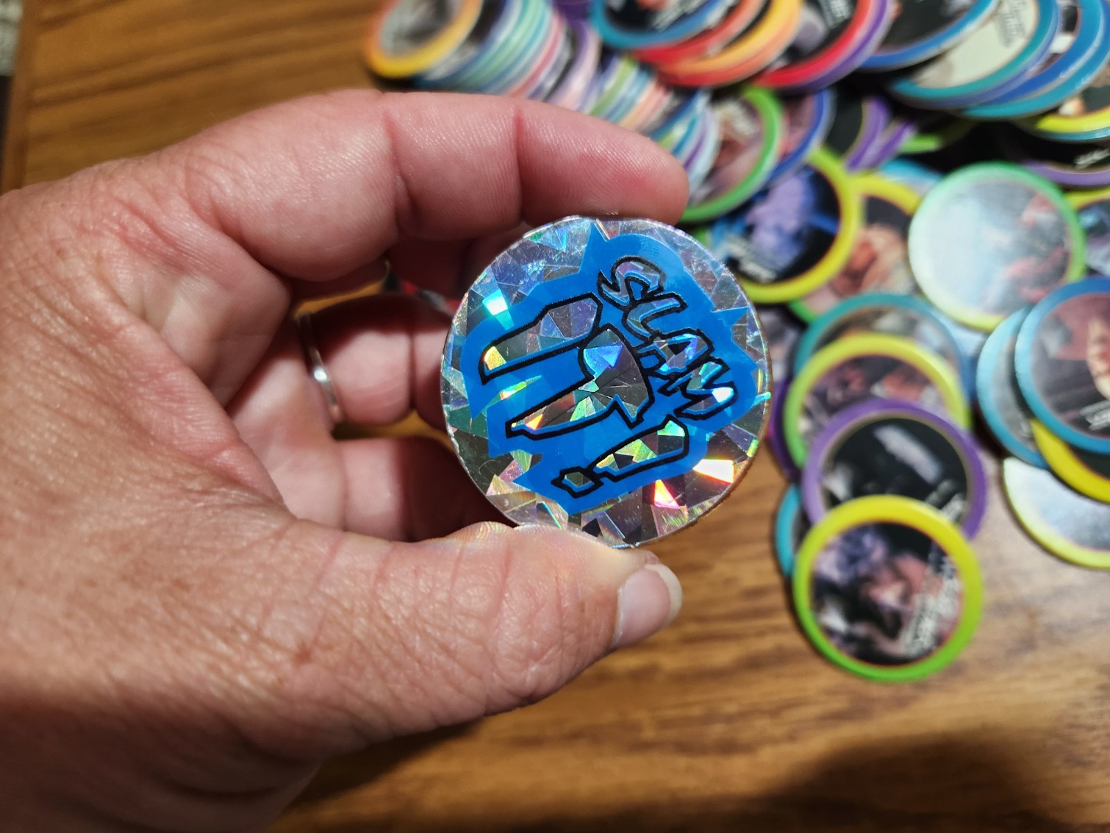 HTF Vintage Lot of 150+ Star Trek Milk Caps POGs 4 Slammers & 4 Containers Game