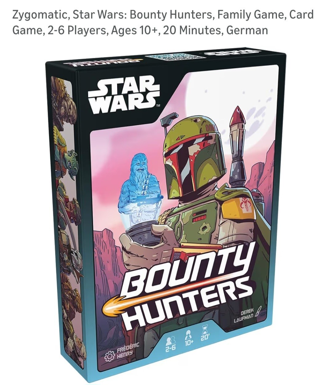 Zygomatic Star Wars Bounty Hunters Family Card Game 2-6 Players Ages 10+