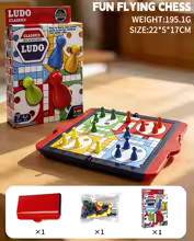 Board Games Ludo Set Party Game Parent Child Strategy Interaction with Foldable