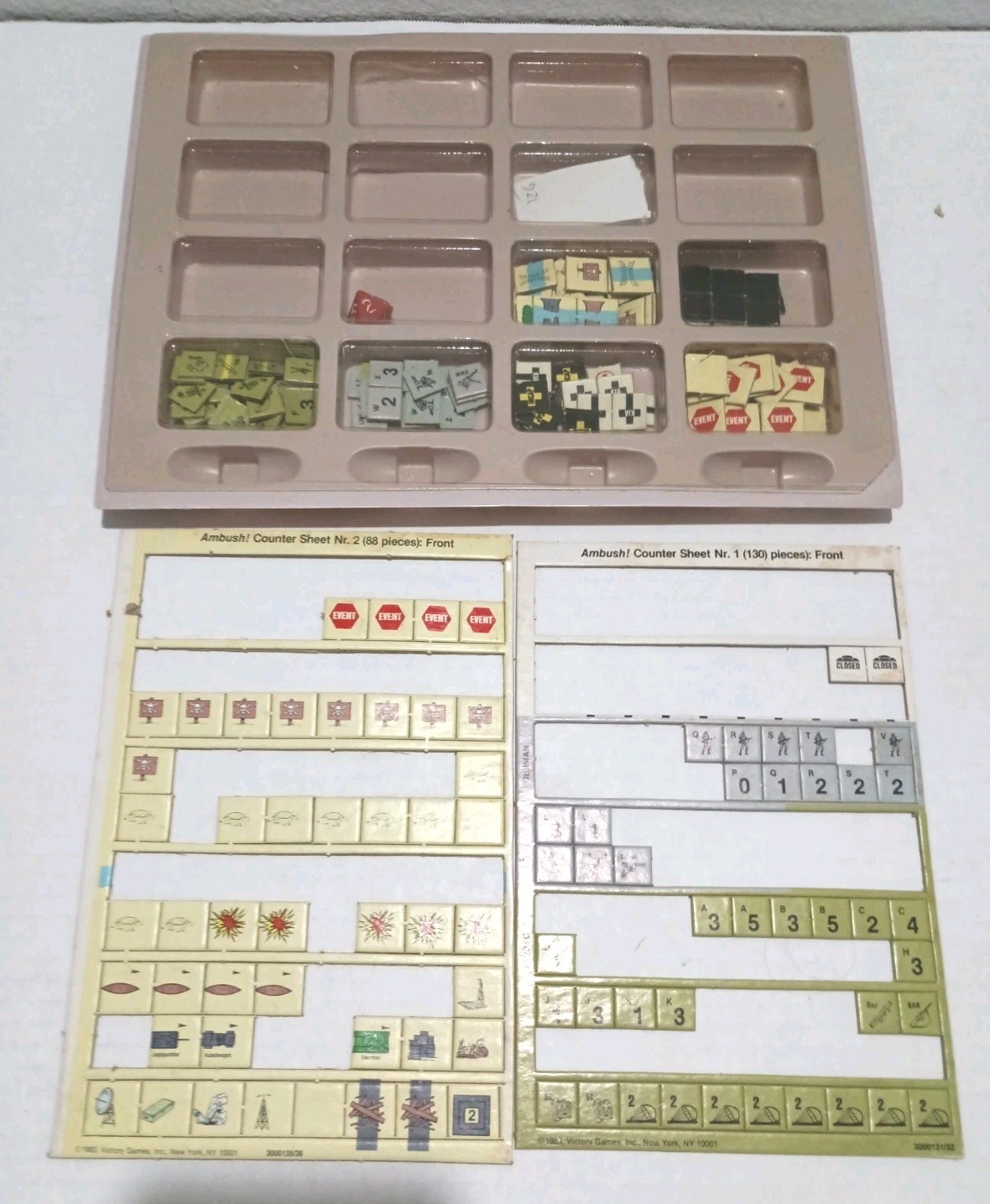 Ambush! Vintage Board Game by Victory Games Inc. VG Condition, Complete