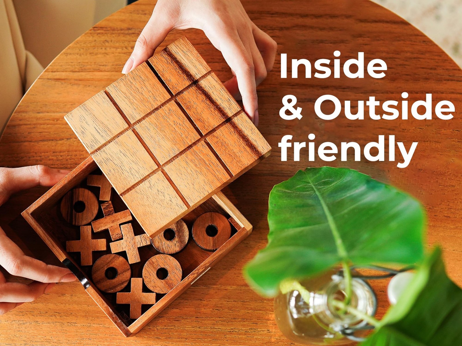 BSIRI Wooden Tic Tac Toe Game – Brain Teaser Puzzles for Adults and Unique Gi…