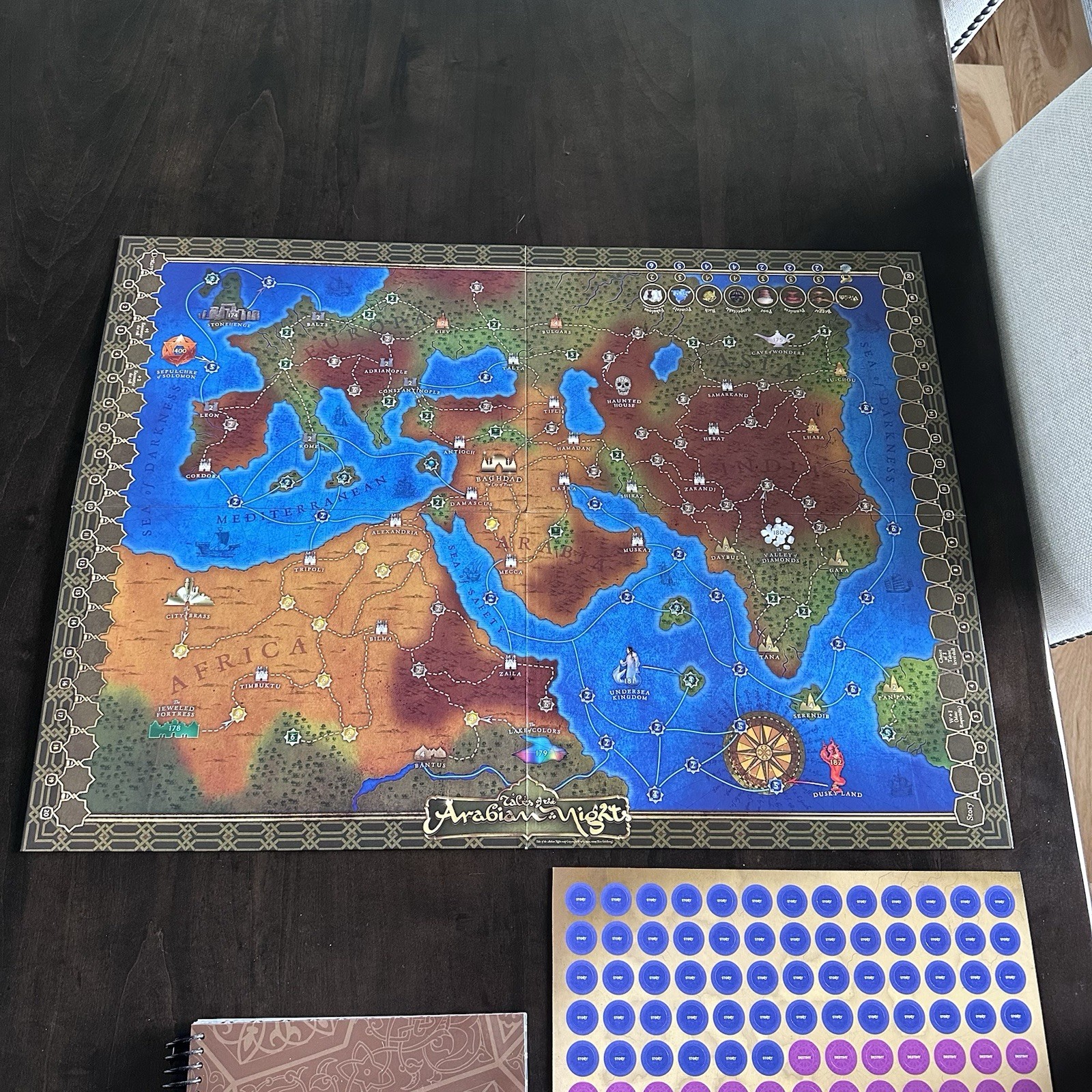 Tales of the Arabian Nights Z-Man ZM7031 Storytelling Board Game COMPLETE READ