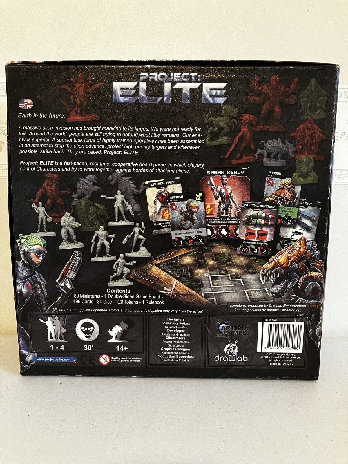 Project Elite + Alien Pack + Therion + Turtalon- Artipia Games-Rarely Played