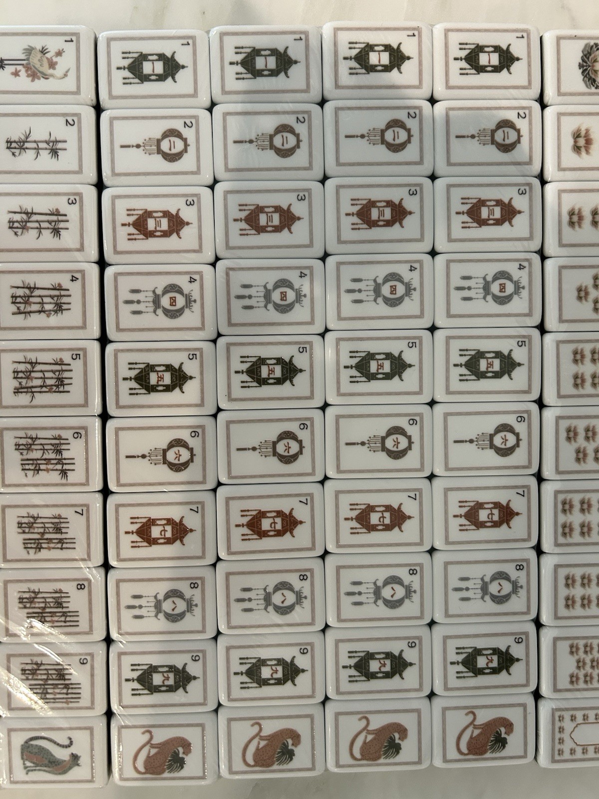 Mahjong Tiles Tortoise White Lotus Zen