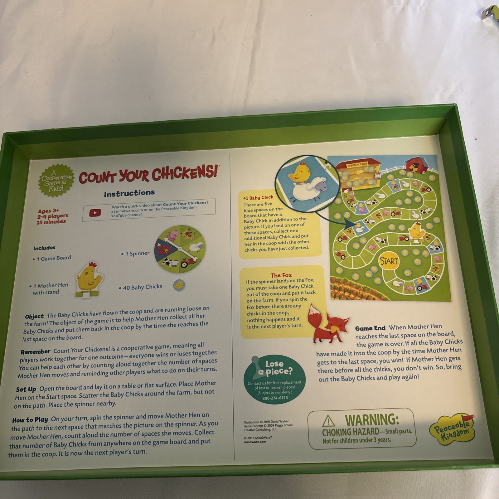 Count Your Chickens Board Game A Cooperative Game for Kids