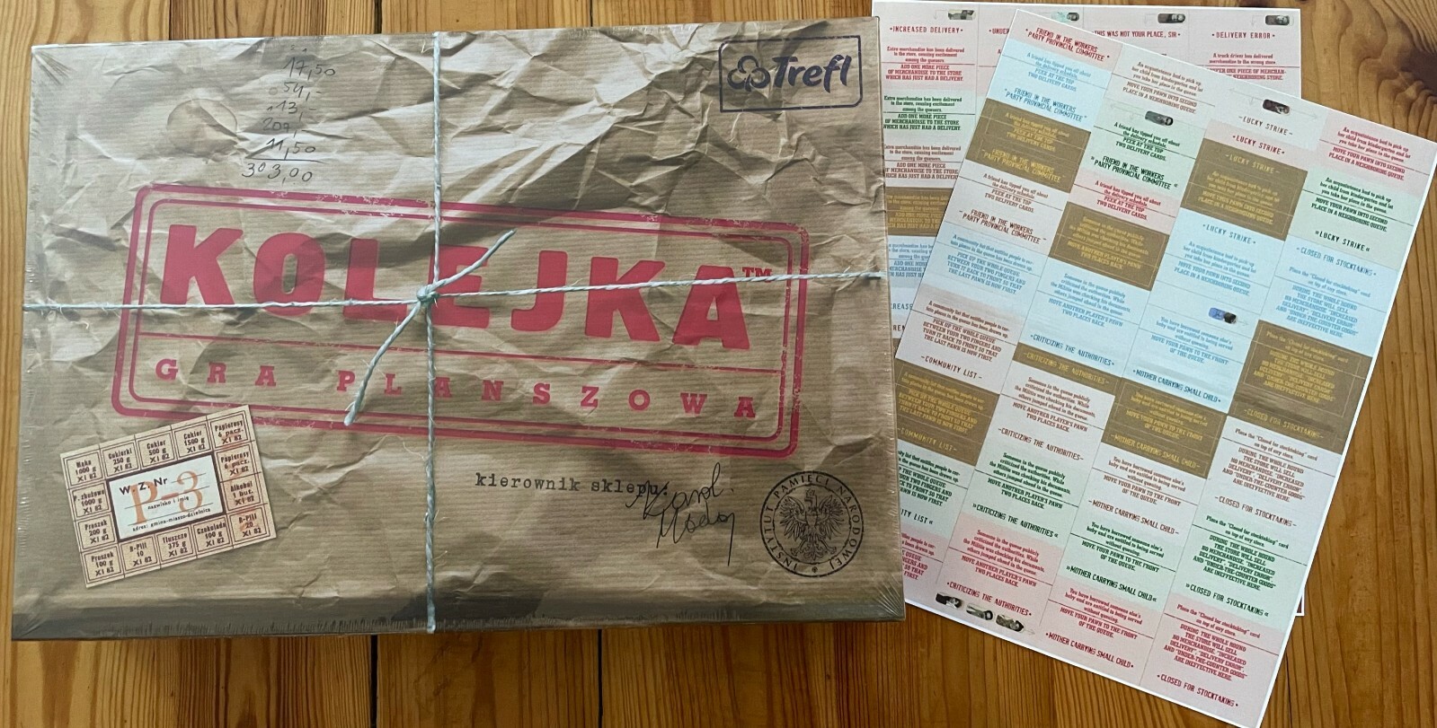 QUEUE KOLEJKA PRL POLISH BOARD GAME ENGLISH VERSION NEW AND SEALED STICKERS