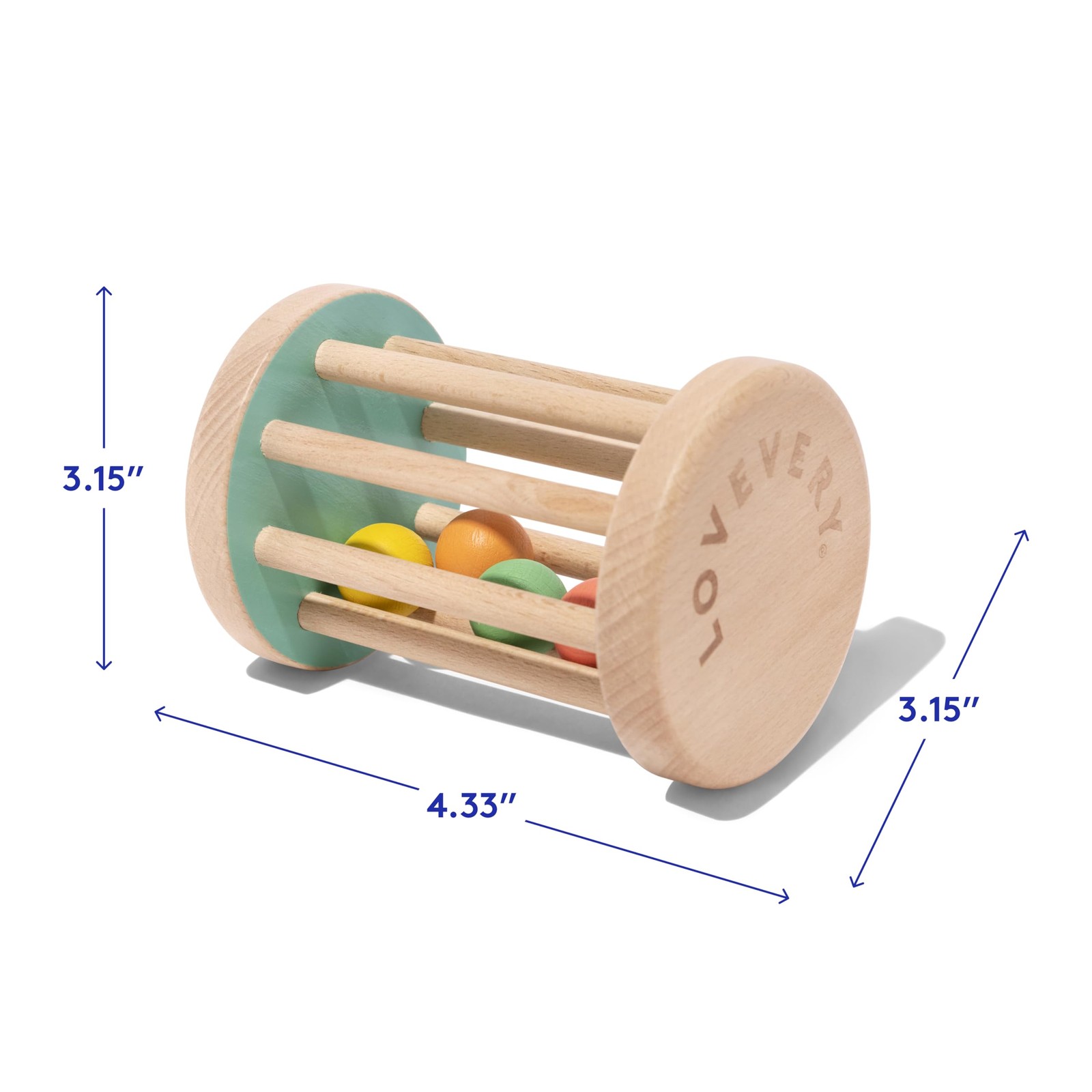 Baby Rattle Montessori Rolling Toy 12 Weeks+ Lovevery Starting infant toddler