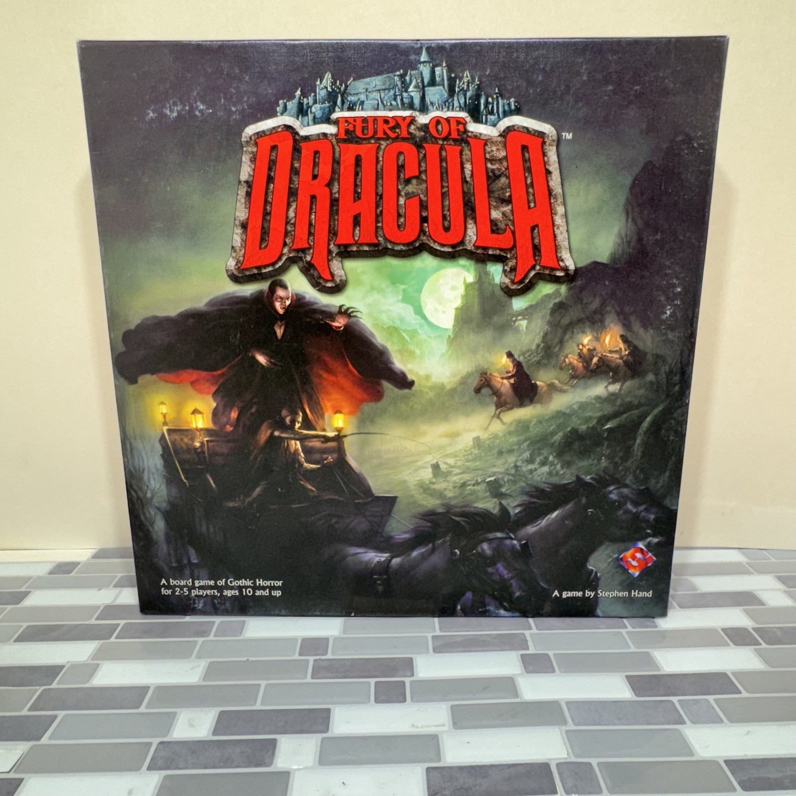 Fury of Dracula 2nd Ed Board Game Gothic Horror 2-5 Players Fantasy Flight