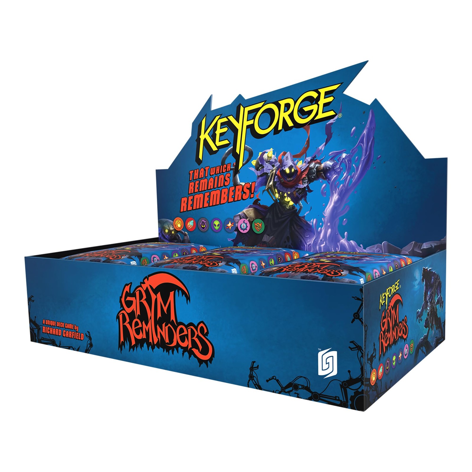 Ghost Galaxy KeyForge: Grim Reminders Archon Deck Display – 12 Unique Decks, Int