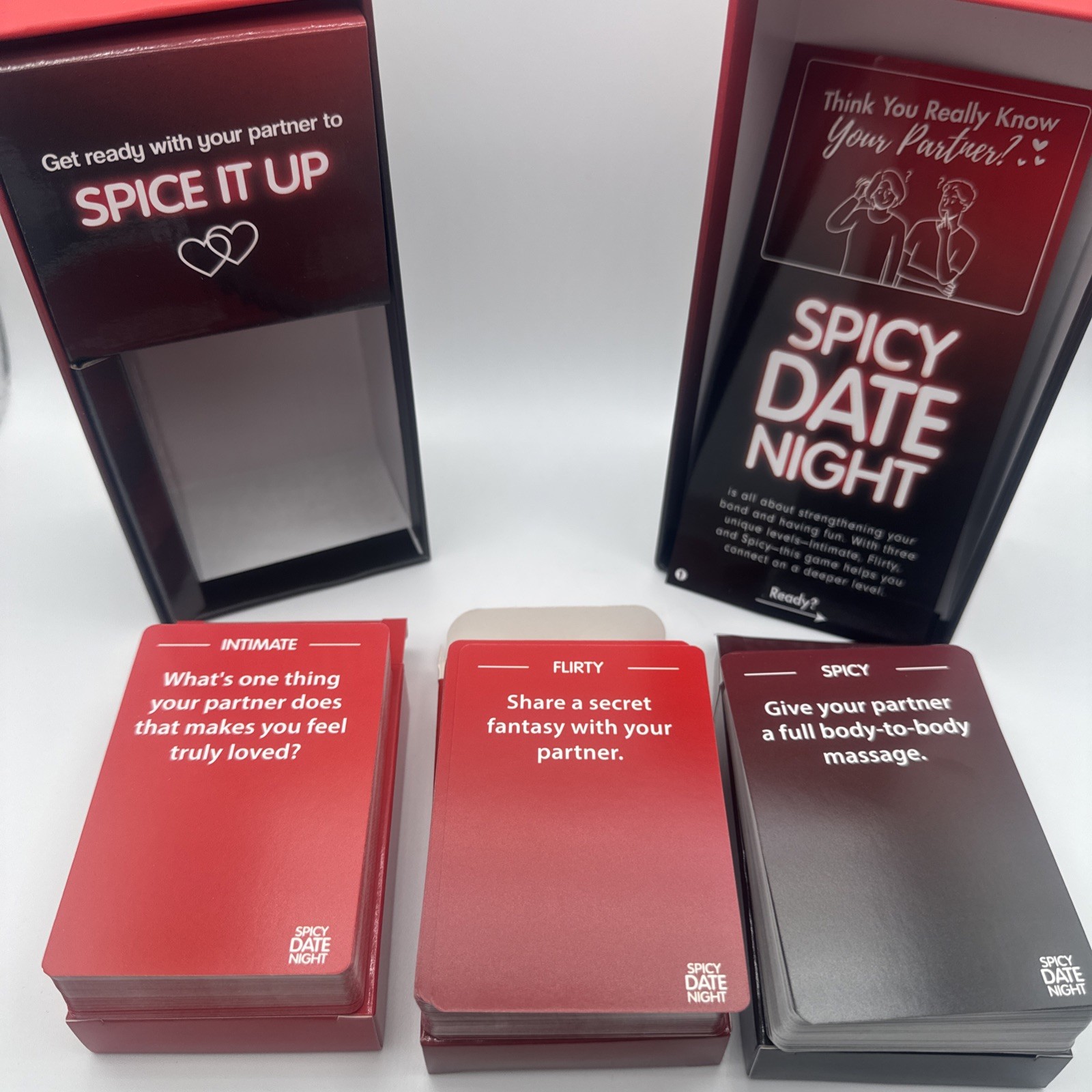 Spicy Date Night Card Game For couples 150 Question & Dare Intimate Flirty Spicy