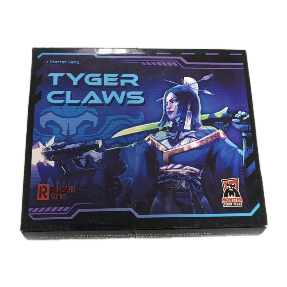 Tyger Claws Starter Gang New Miniature Set Cyberpunk Combat Zone Generation Red