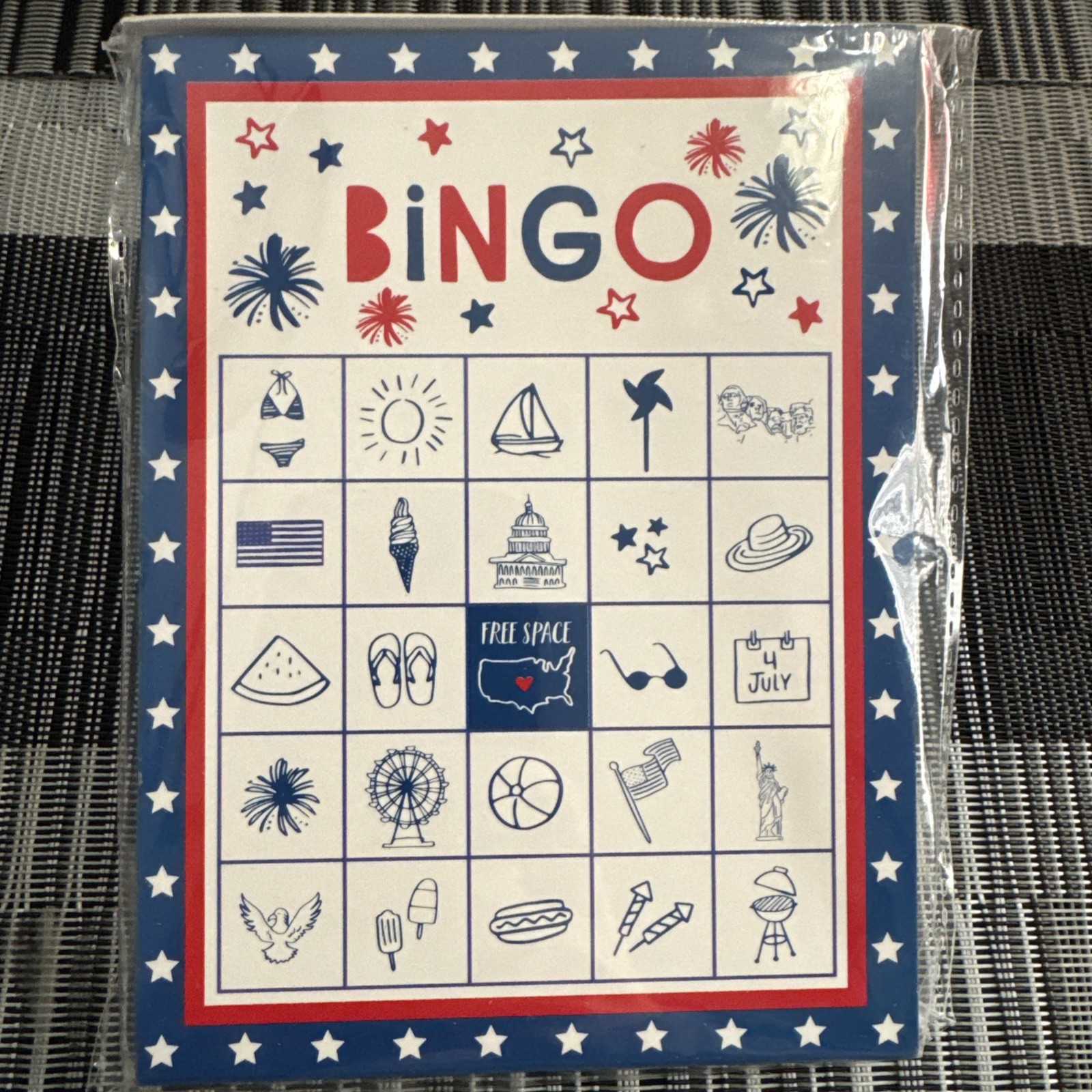 4th of July Bingo Games, 24 Sheets Patriotic Bingo Card Games Independence Day