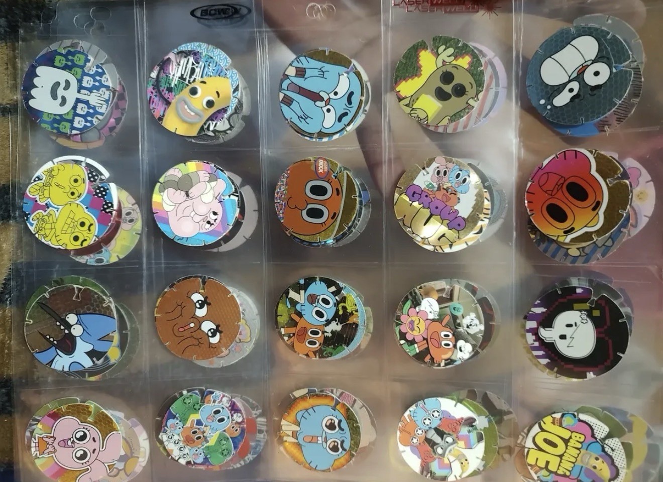 Cartoon Network Tazos 80/80 Complete Set Sabritas Ben 10 Gumball Pogs