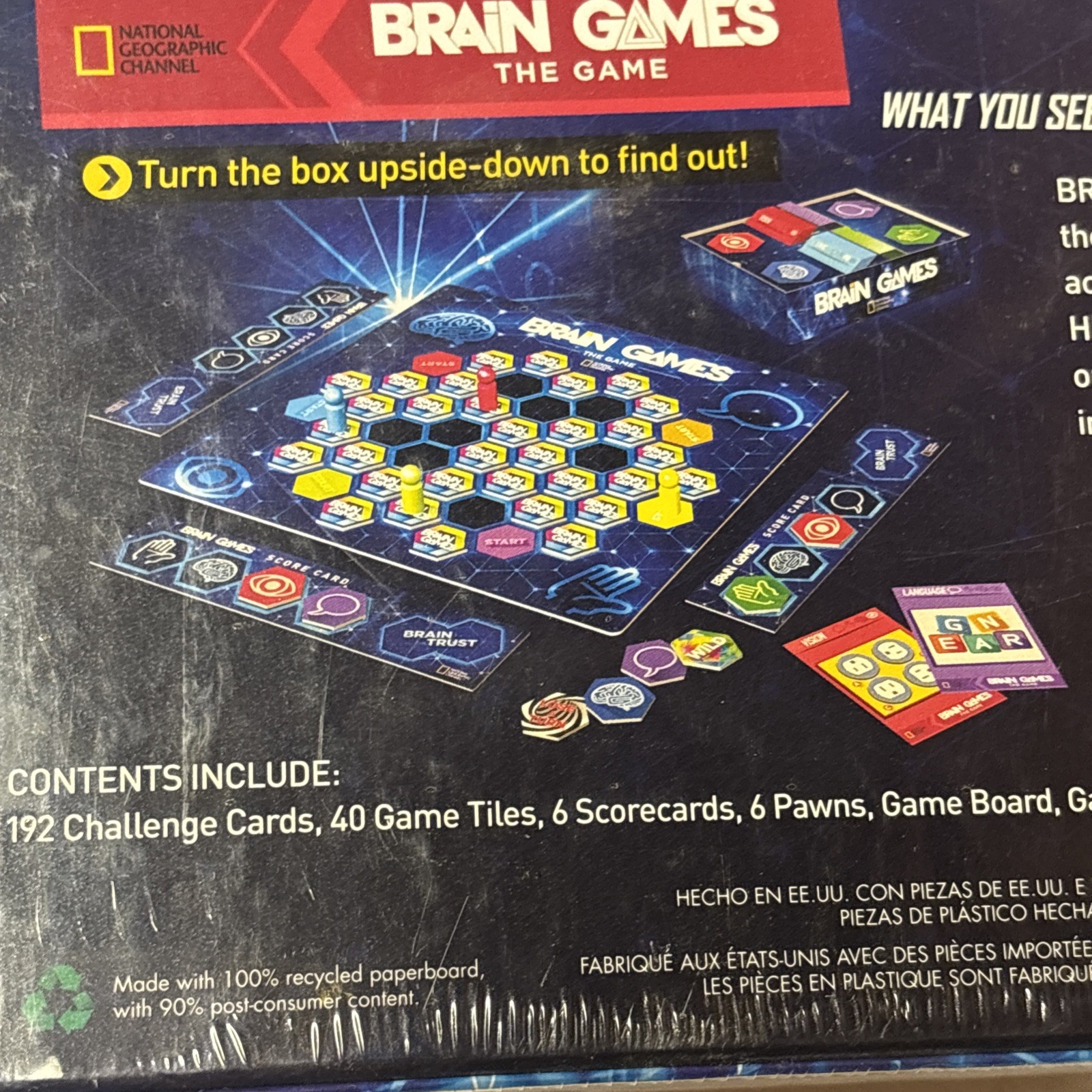 Brain Games The Game National Geographic Channel Ages 14+ 3-6 Players