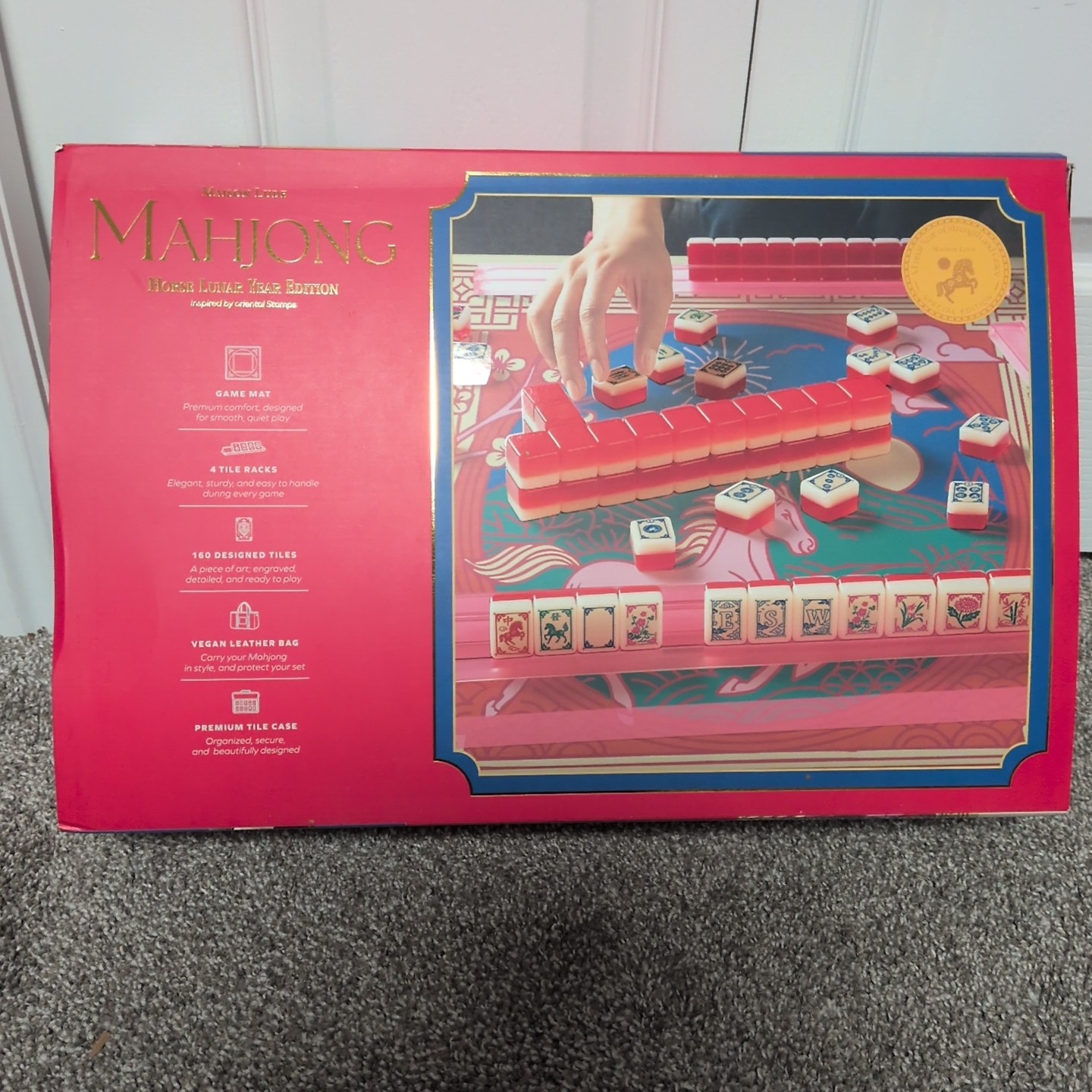 Deluxe Maison Lude Mahjong Horse Lunar Year Edition Starter Kit New