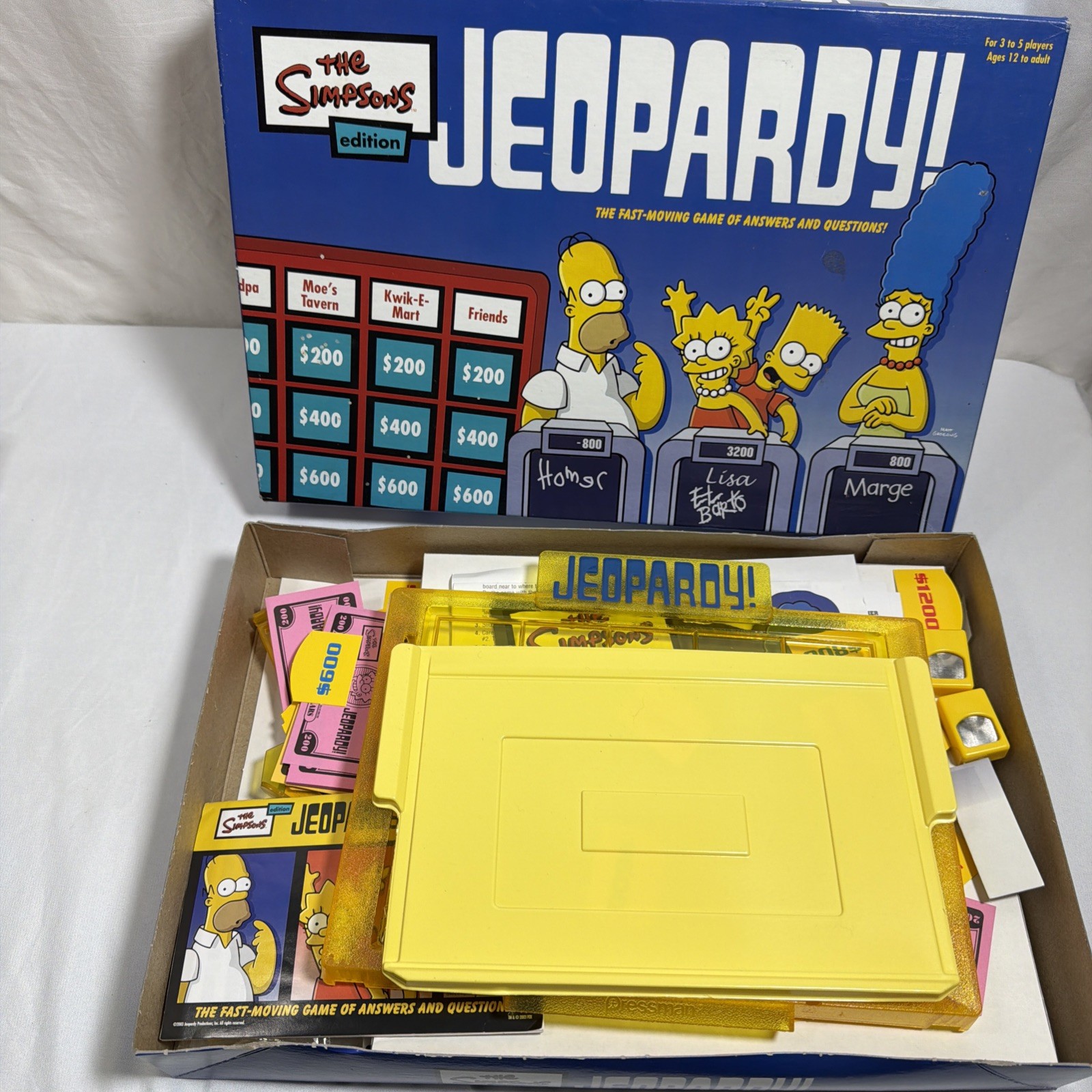 The Simpsons Board Game Lot Jeopardy Clue Life 3-D Chess Vintage 4 Games