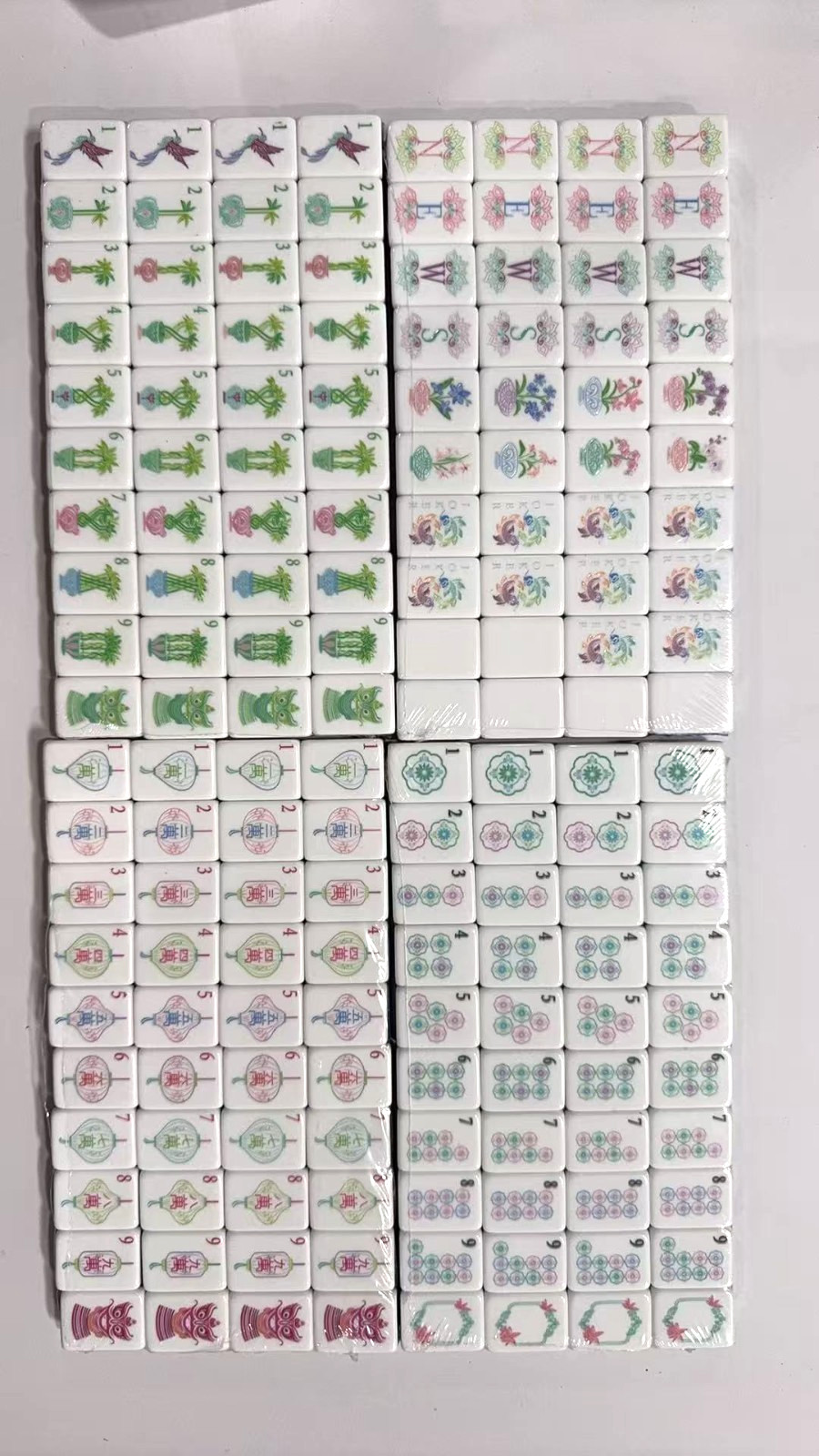 American Mahjong Game Set, 160 Layered Mah Jong Tiles Party Emerald (1S-6-3 (02