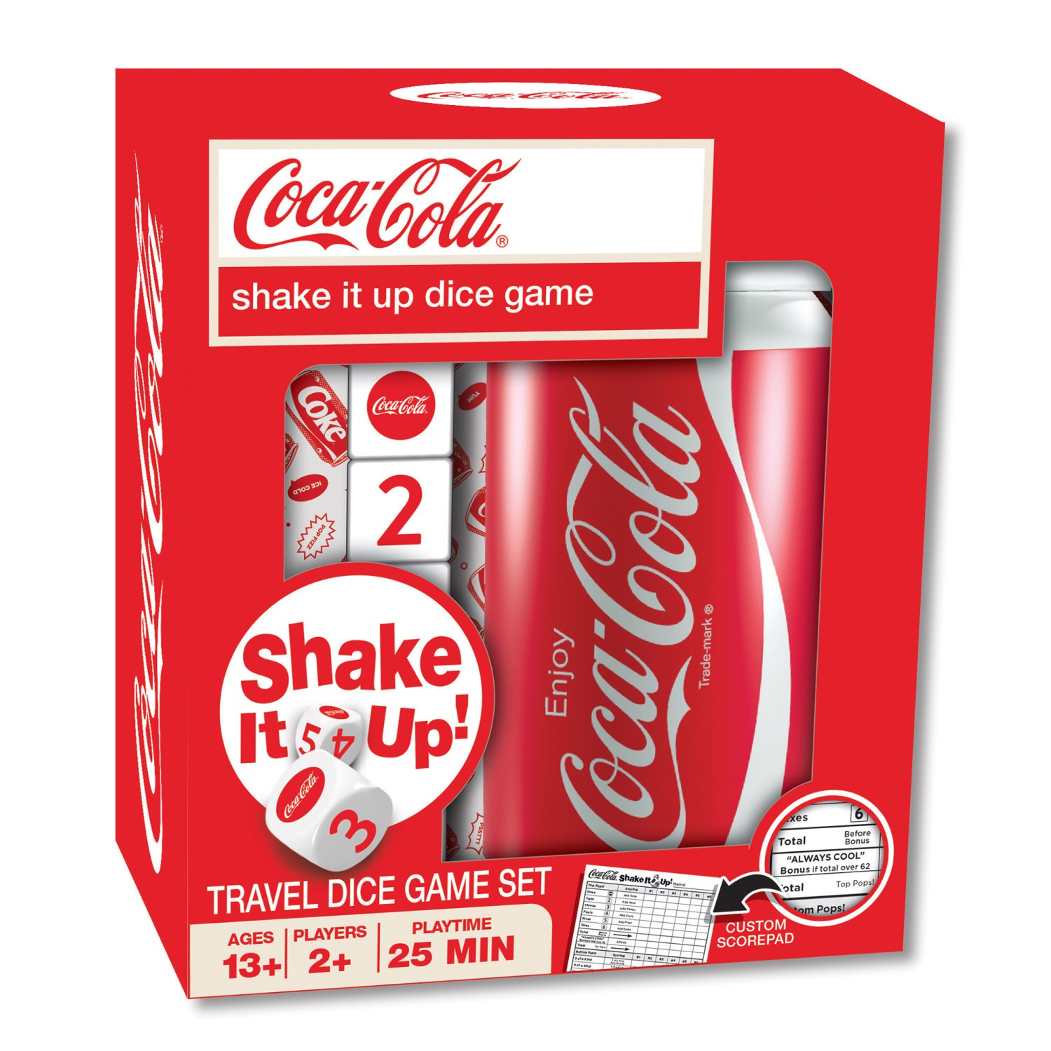 MasterPieces – Coca-Cola – Officially Licensed Shake It Up! Dice Game