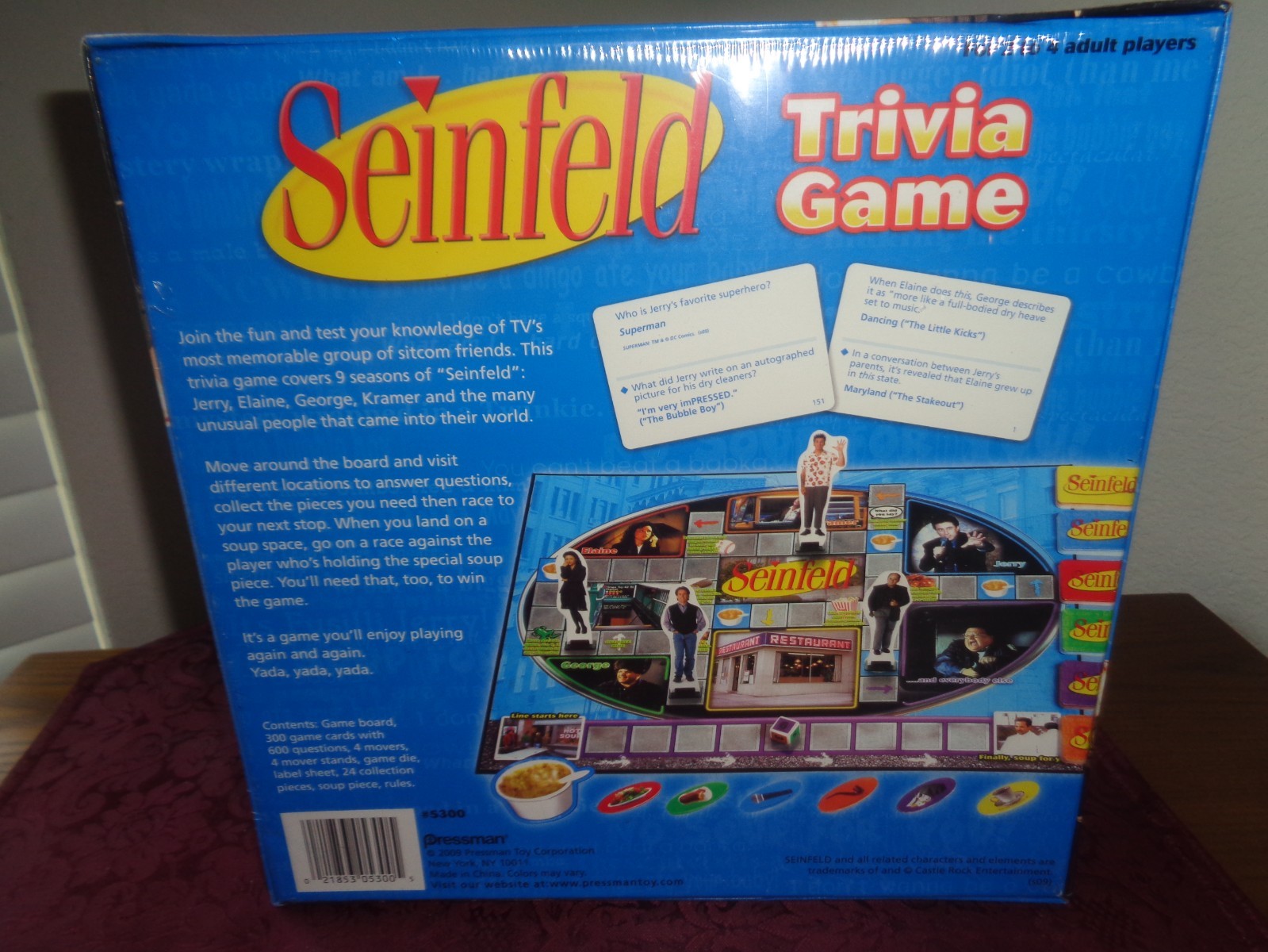 Seinfeld Trivia Board Game 2009 NIB Sealed
