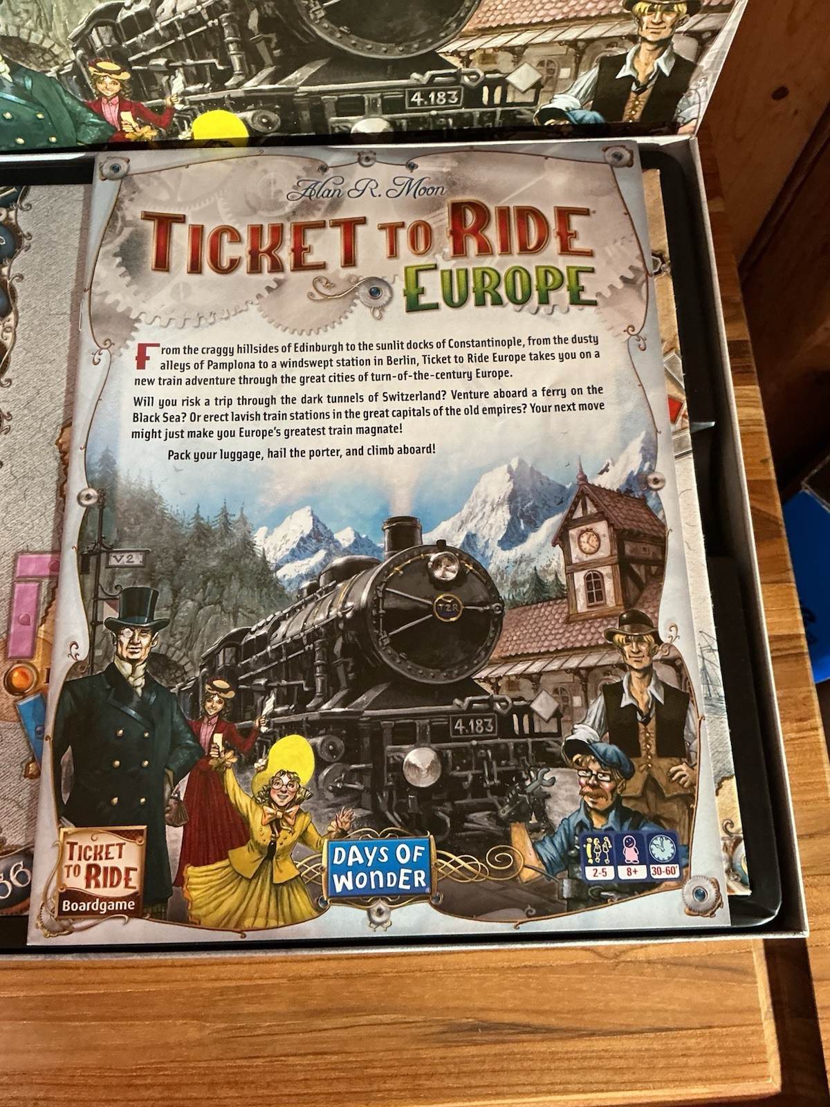 Days of Wonder Ticket to Ride Europe Board Game Alan R Moon Complete