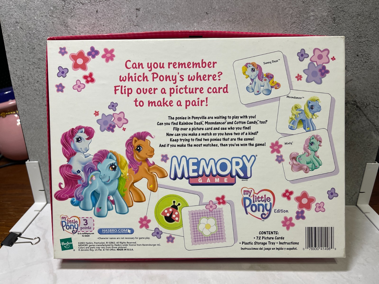2003 My Little Pony Memory Game (by Milton Bradley)