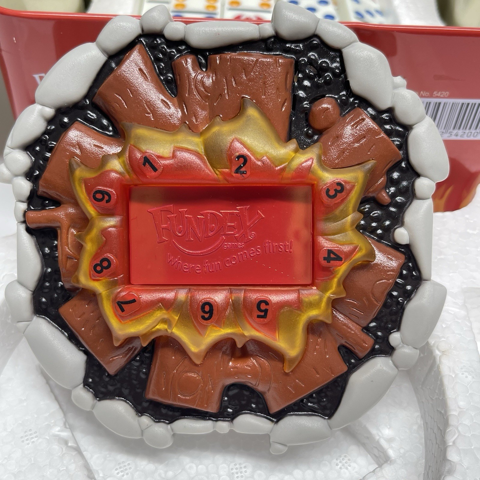Fundex Wildfire Dominoes Electronic Game Hub Lights & Sounds Ages 8+ Works