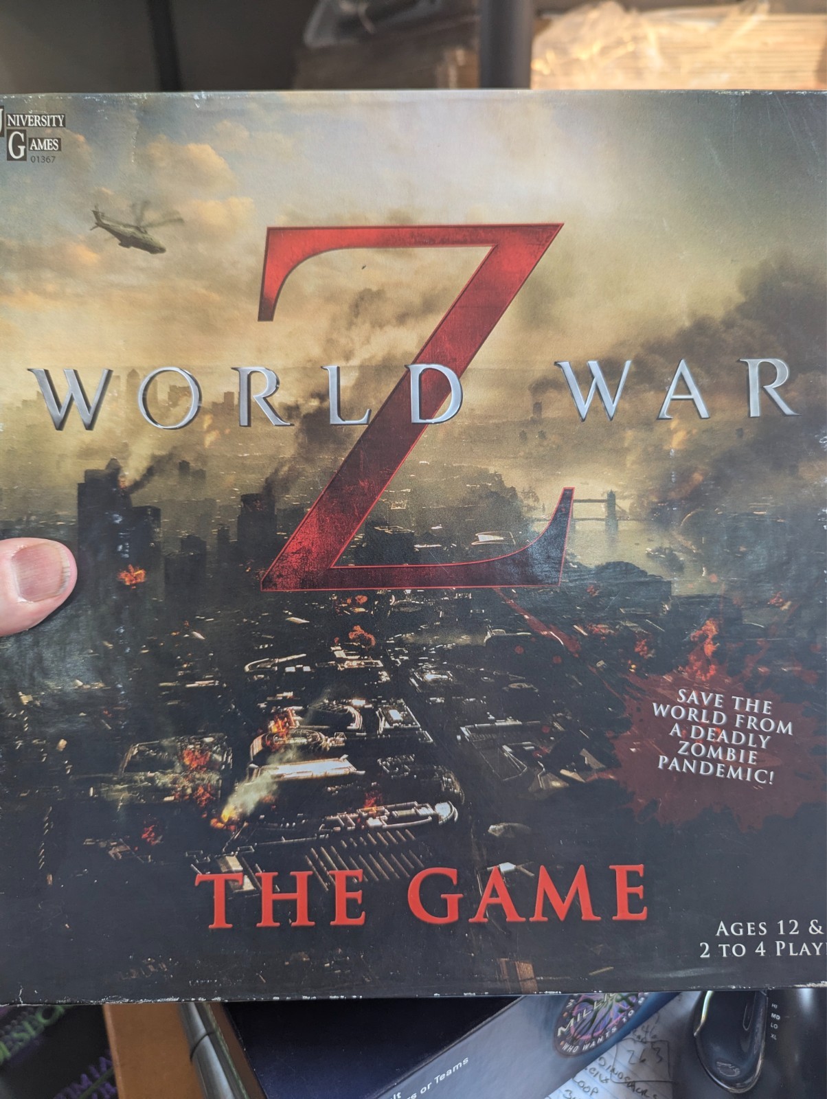 WORLD WAR Z The Game Board Game 100% COMPLETE 2013