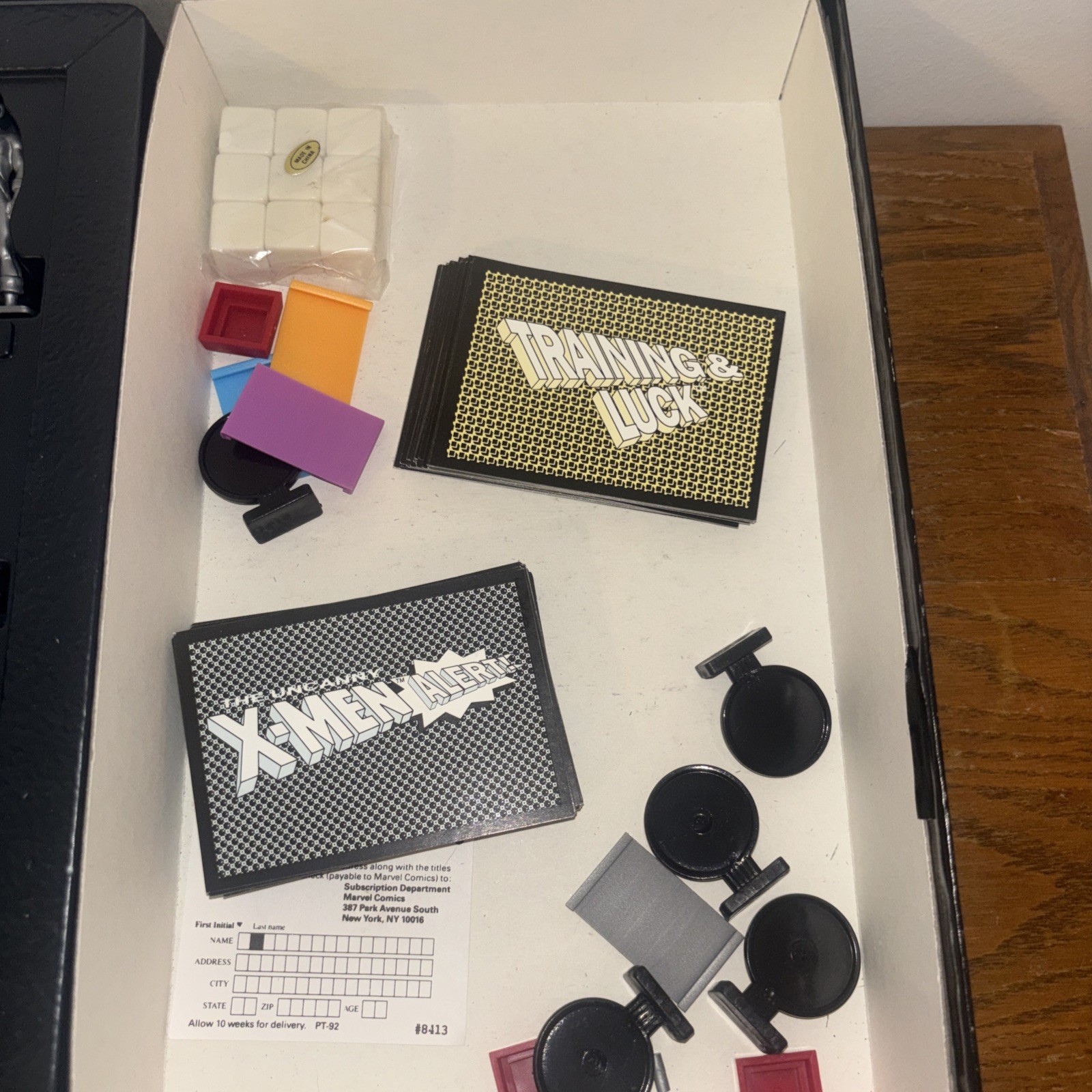 X-Men Alert Adventure Board Game Marvel Comic #4440 Pressman 18 Figures 1992