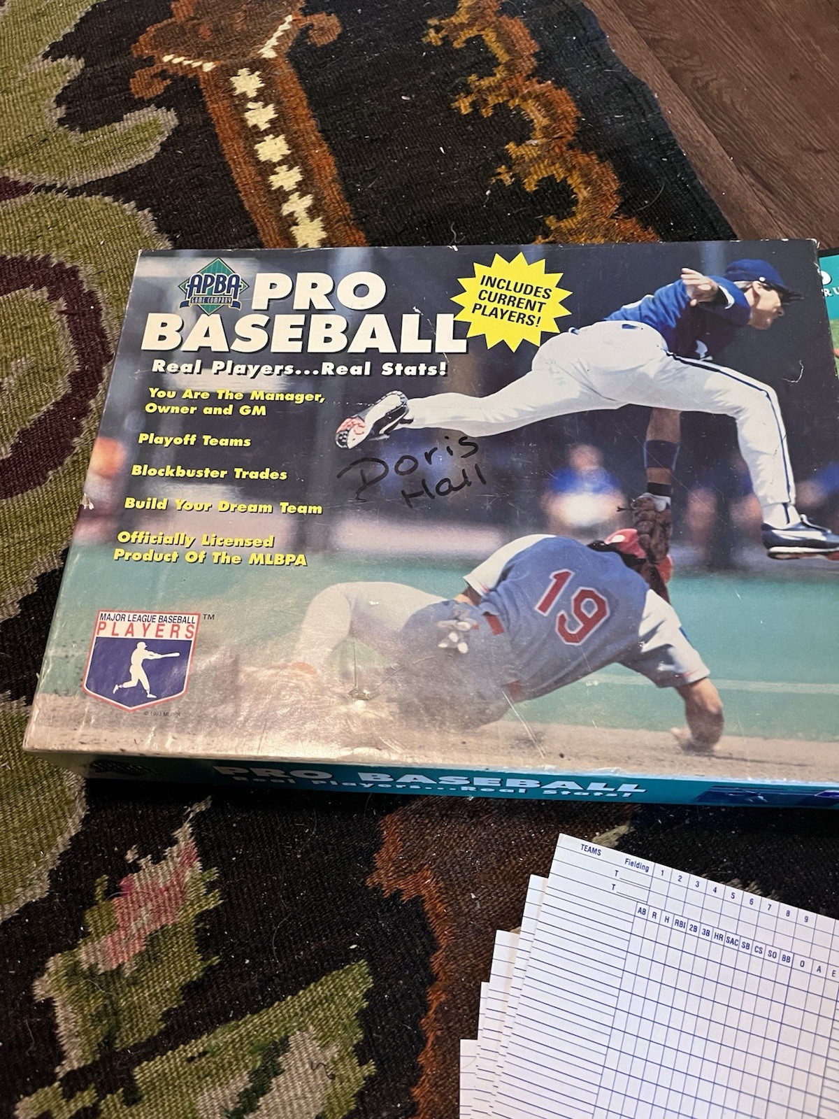 APBA 1996 Baseball Game w/8 Playoff Teams from 1995 Season – No Dice Or Chips